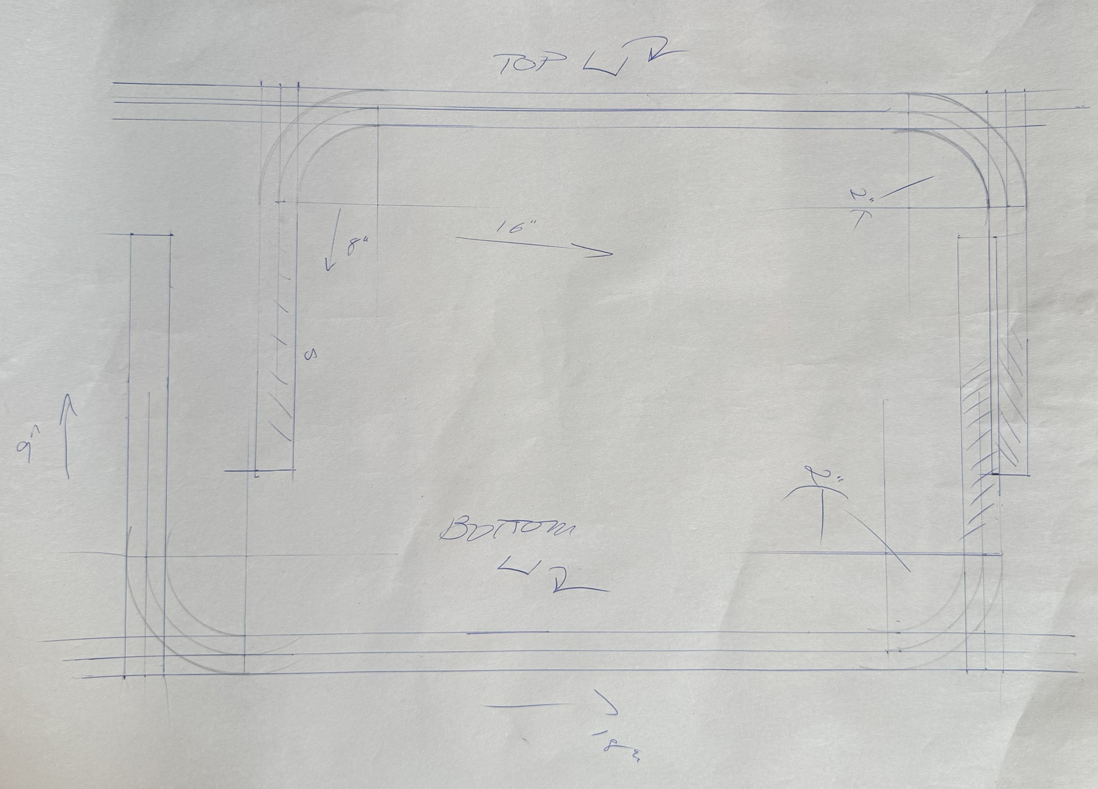 Template for steel tube bending 1