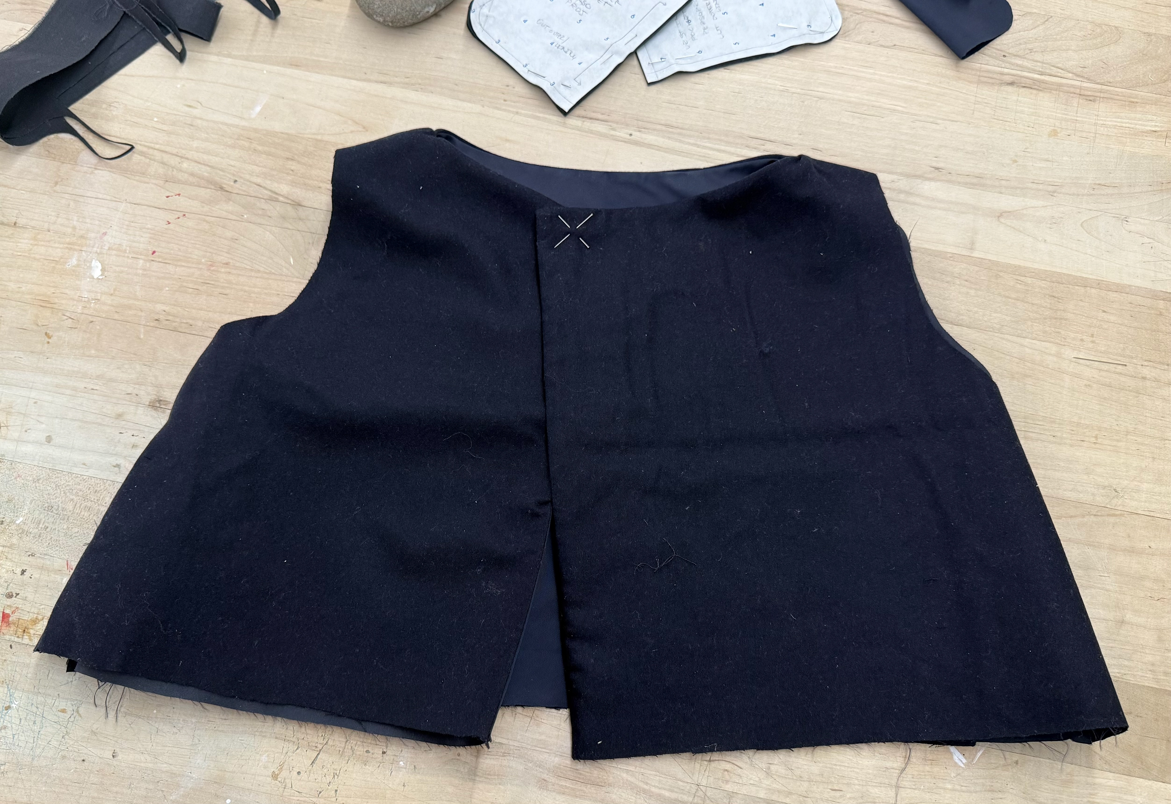 Initial body of vest 