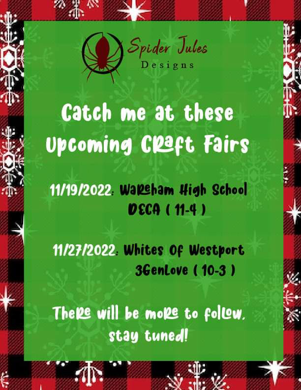 Flyer for Upcoming Craft Fairs