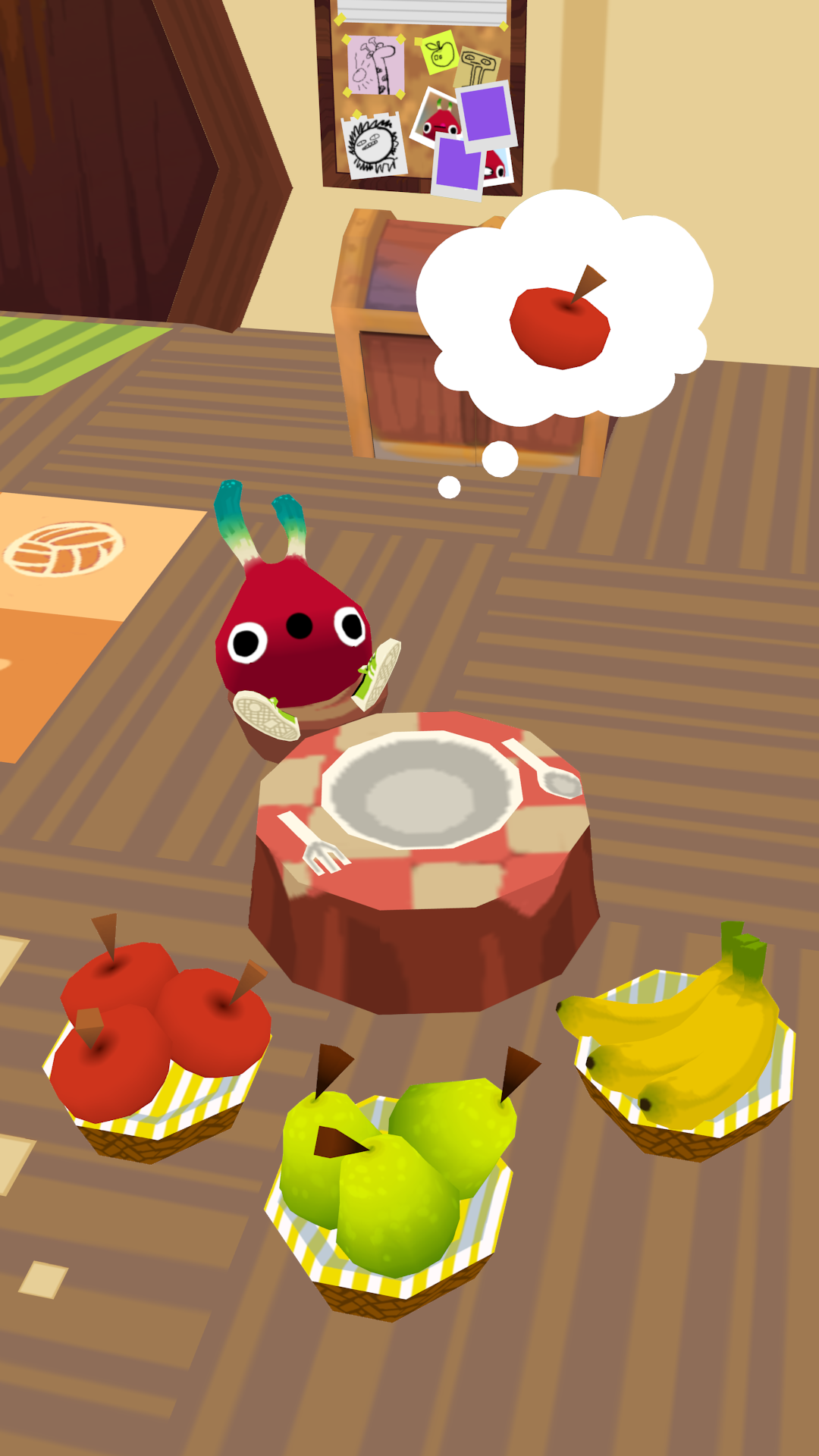 Monster Pet screenshot, pet asking for a snack