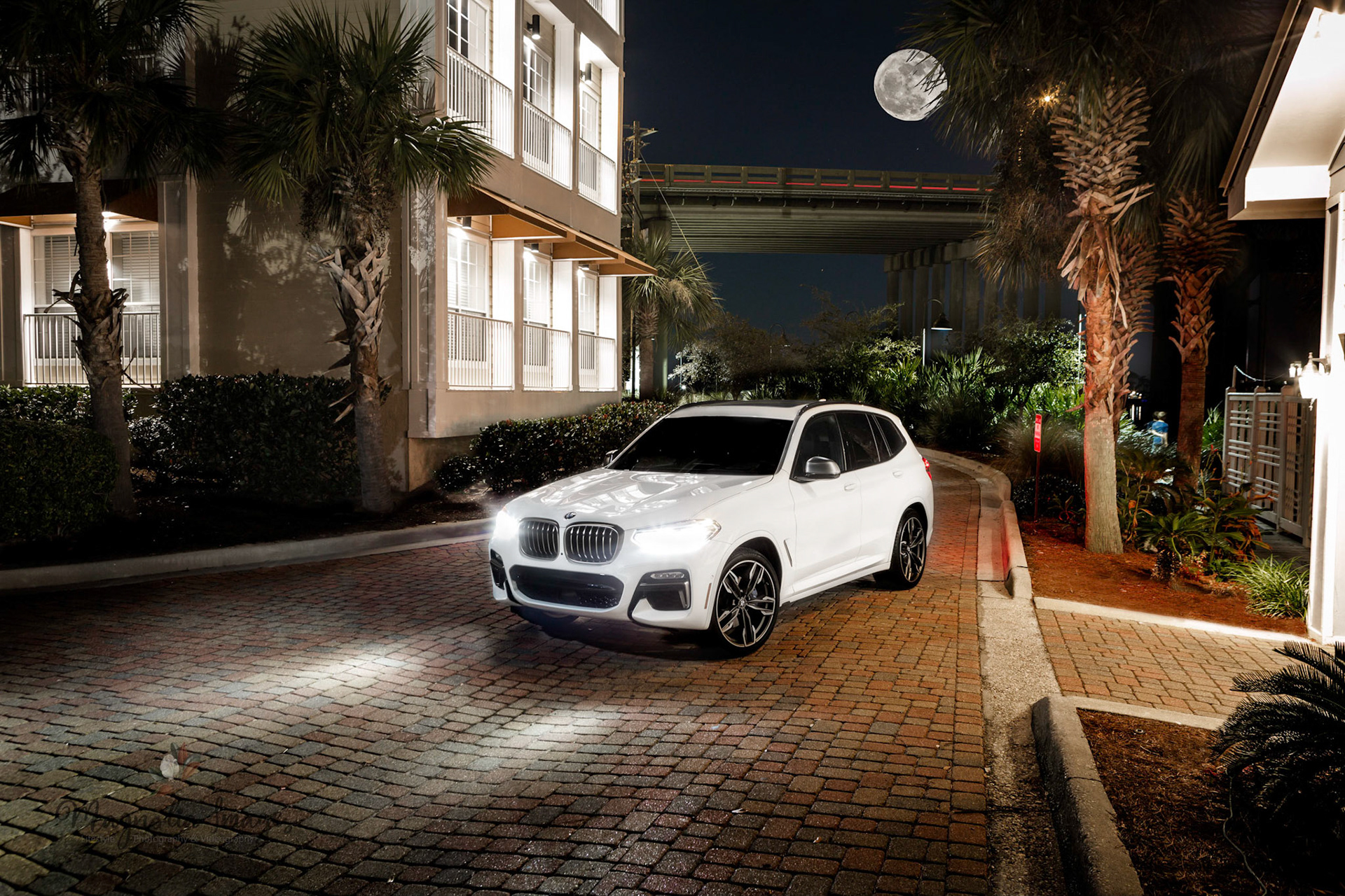 BMW X3 M40i under the Brooks Bridge in Fort Walton Beach, FL