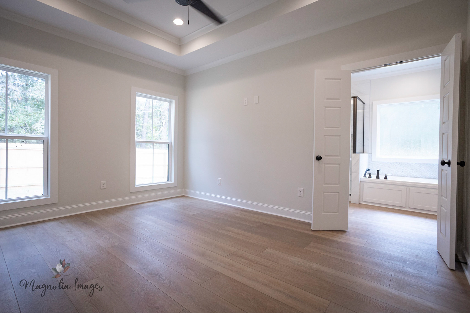 Master Bedroom into master bath