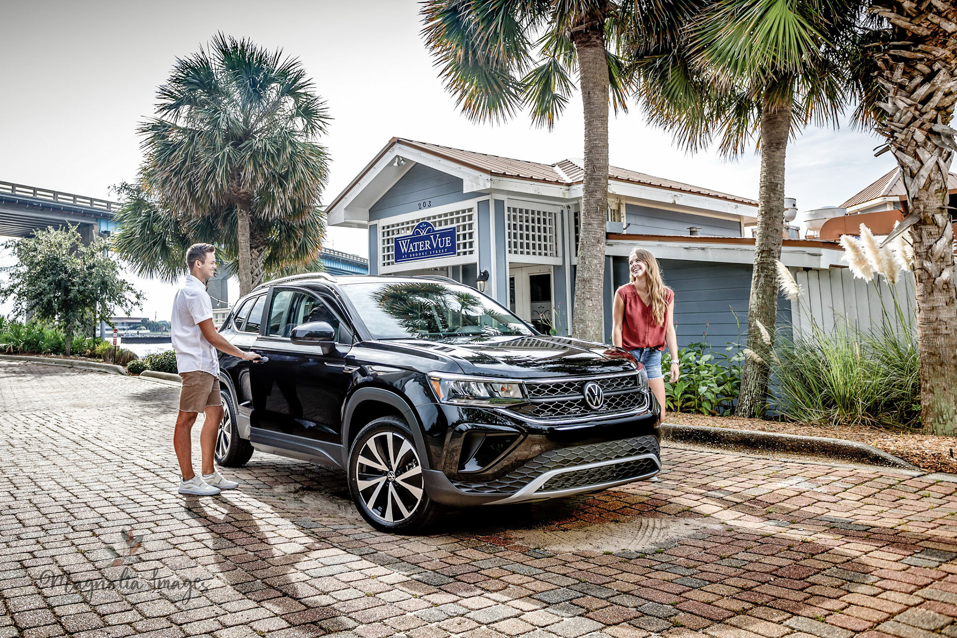 Tristan & Hailey enjoying the new VW Taos
