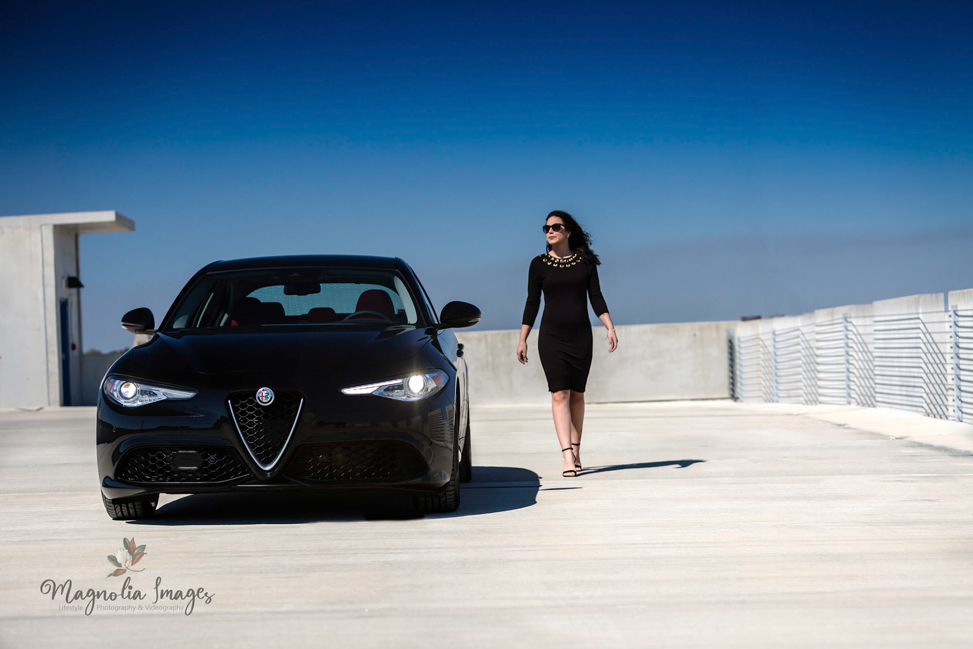 Jordan on top of the world with the Alfa Romeo Giulia