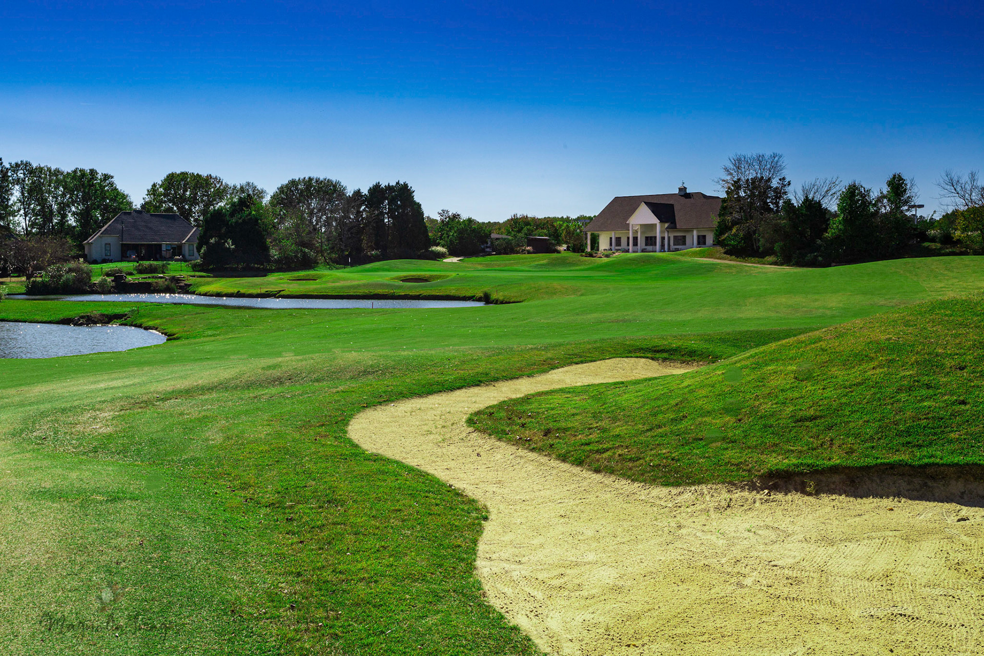 No. 18 is a tough finishing hole, but the Clubhouse awaits you