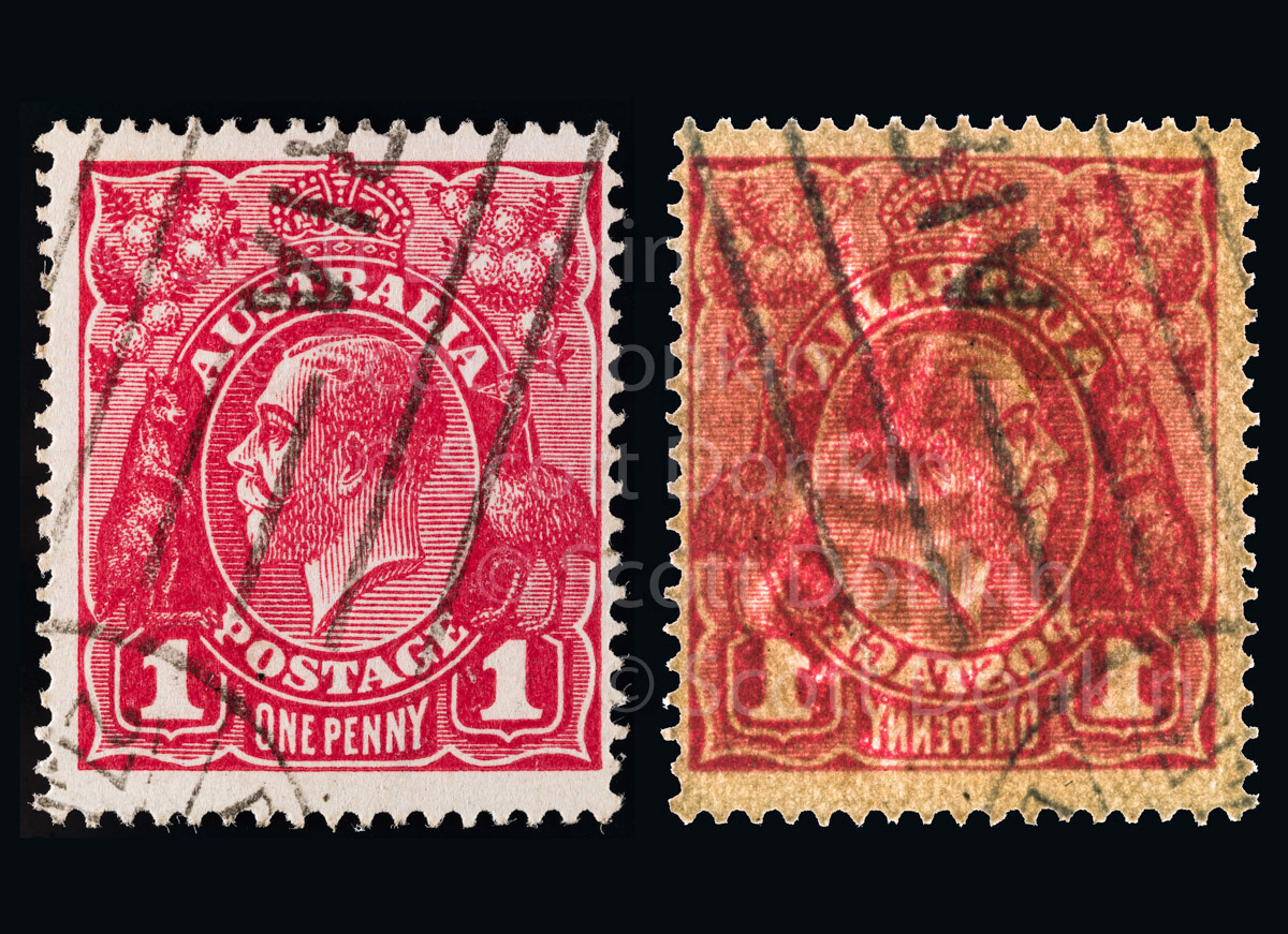 Stamp and watermark study