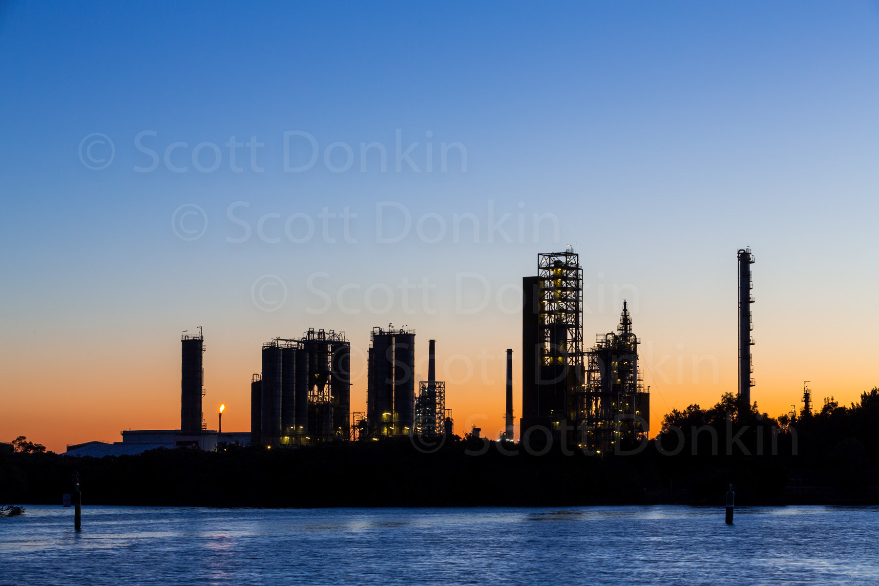 PARRAMATTA, NSW, AUSTRALIA - 27 August 2012: Clyde Oil Refinery has been set for decommissioning next year.  Employing 330 staff, the refinery has an operating capacity of 85,000 barrels per day and is Australia's oldest oil refinery.
