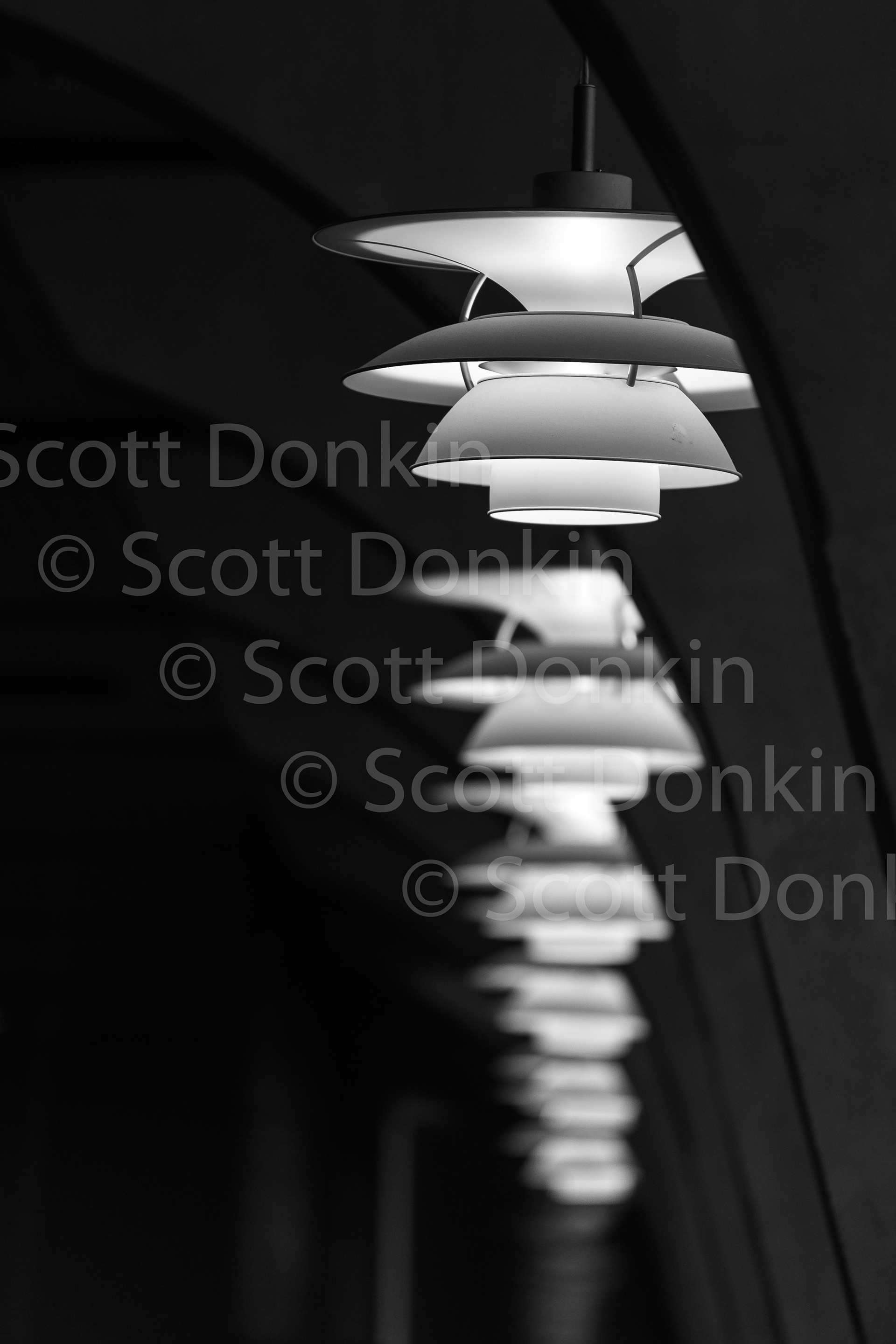 Lighting installation detail.