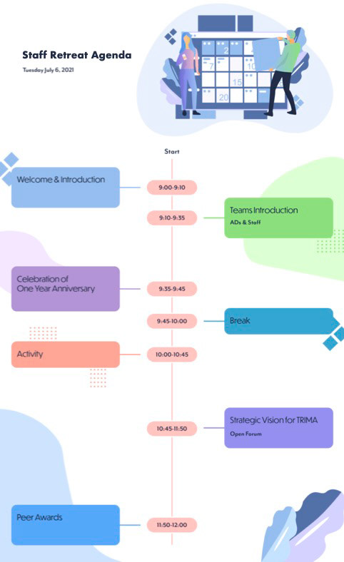 Event Agenda Design (ft. undraw illustrations)
