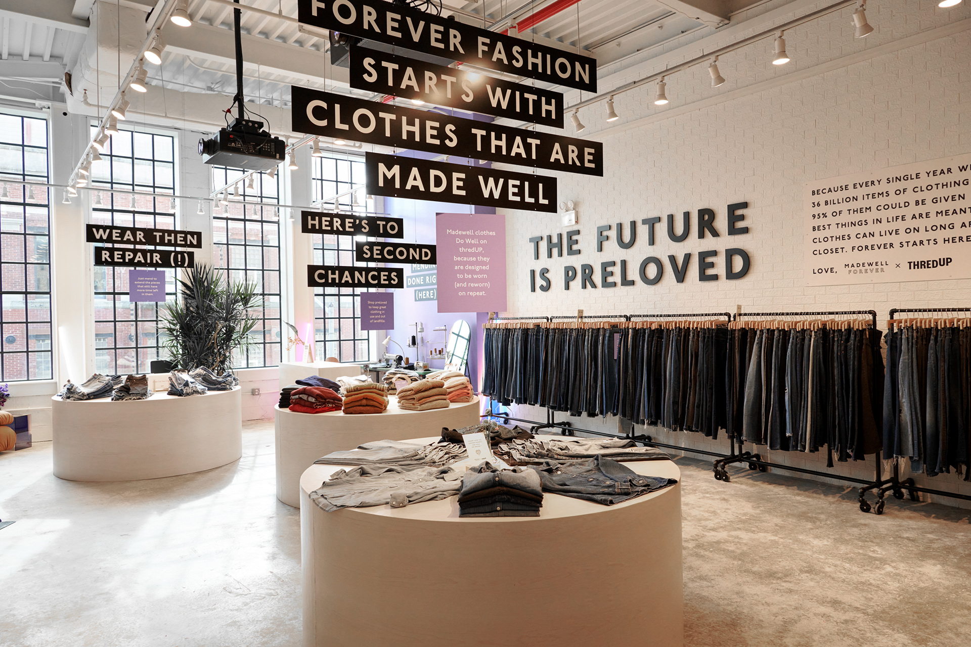 We led the design and build of the Circular Store Pop-up