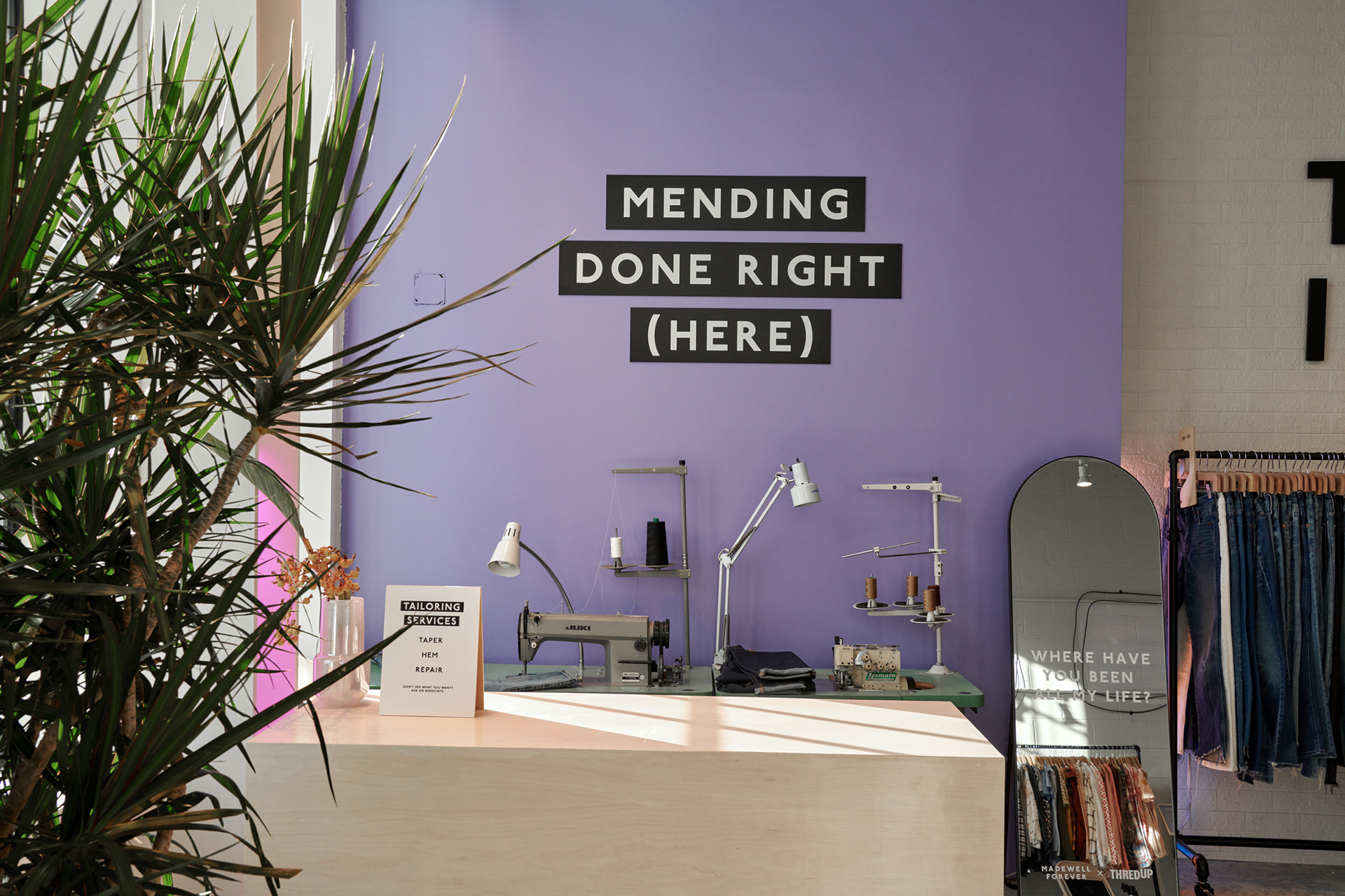 Included was On-site mending