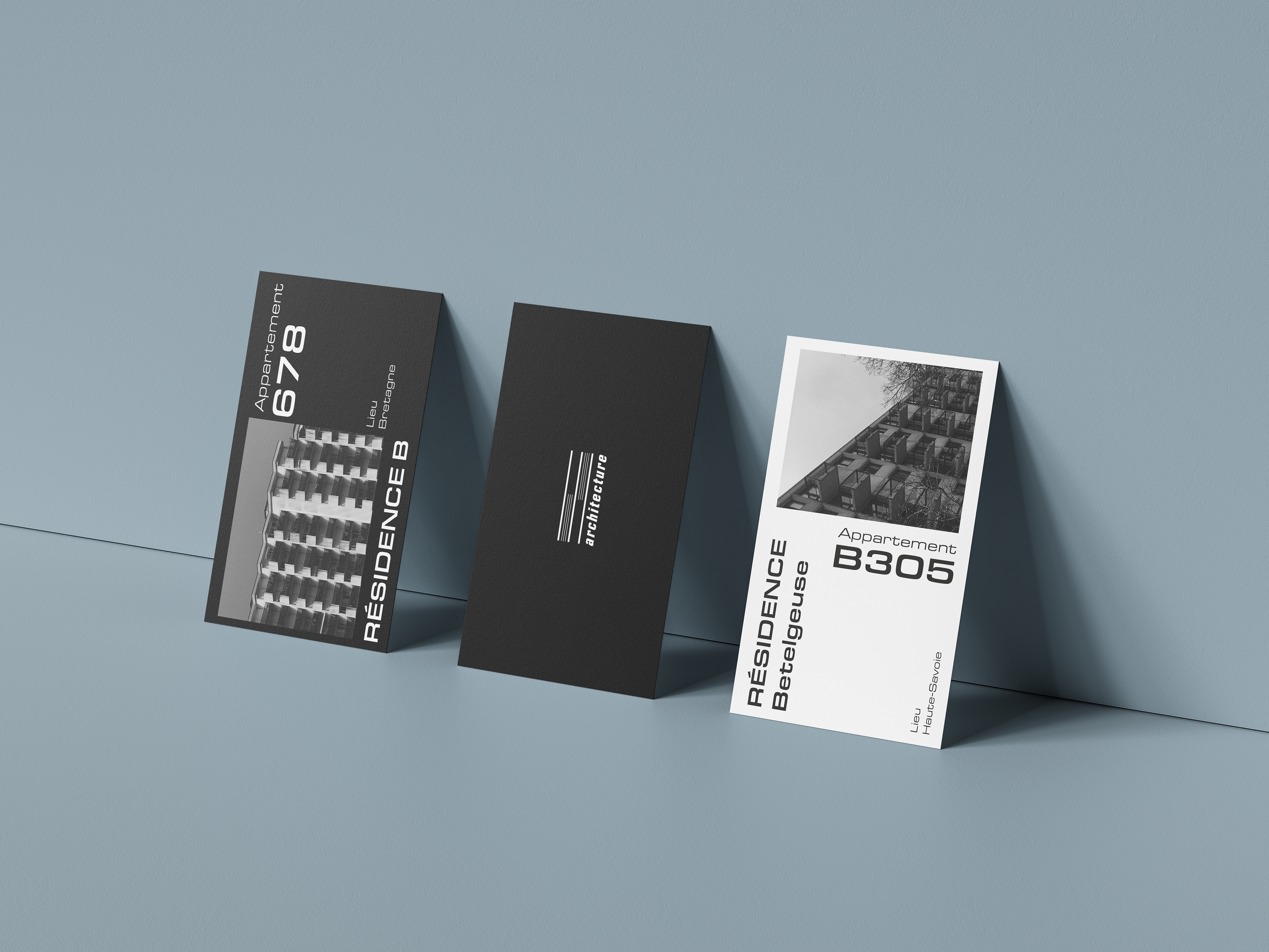Cartes d'appartements