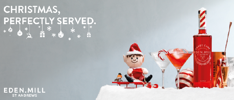 Image editing and copywriting work for an early Eden Mill Christmas campaign