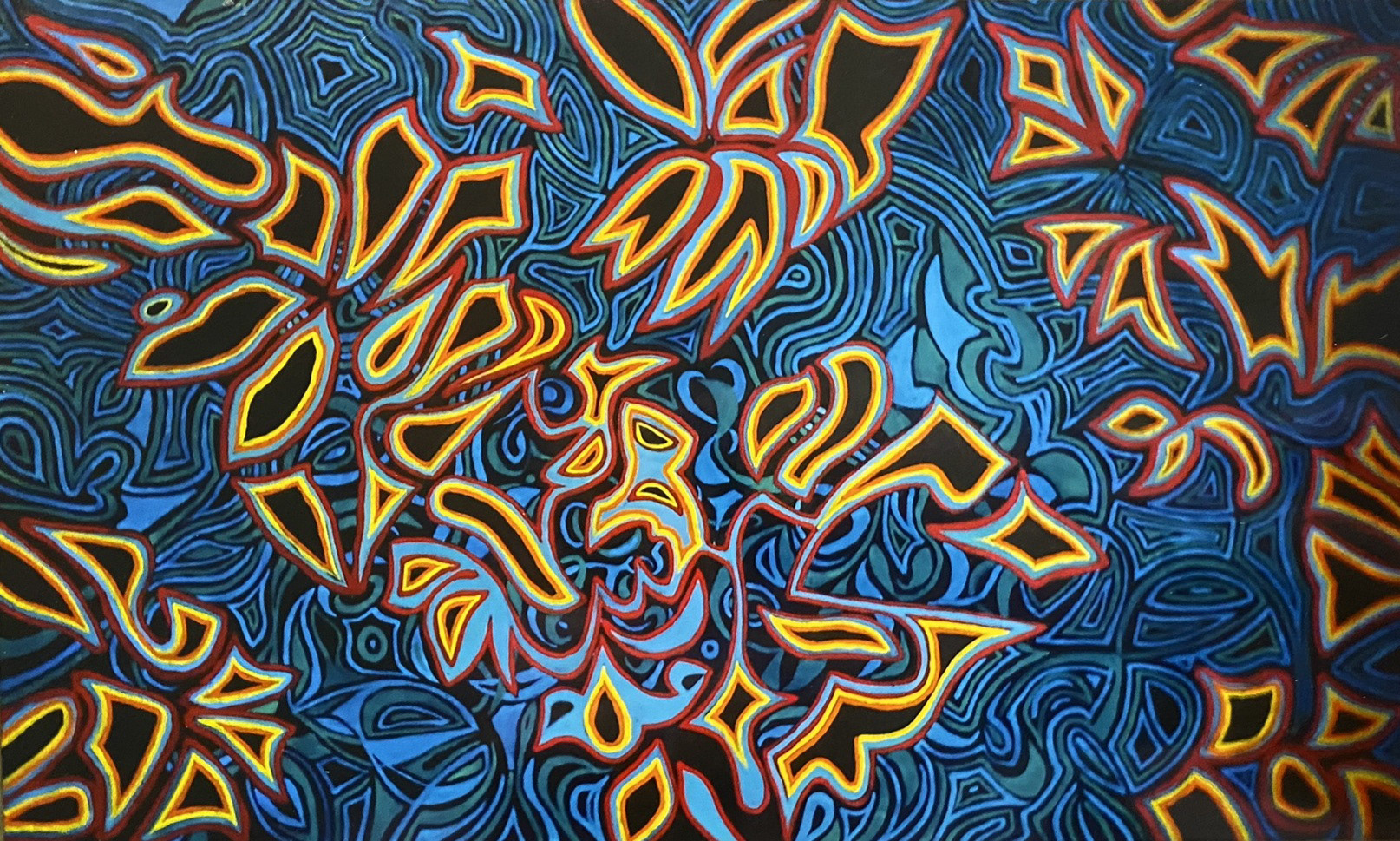 Winter Abstraction, oil on canvas, 2020, 110 × 180 cm