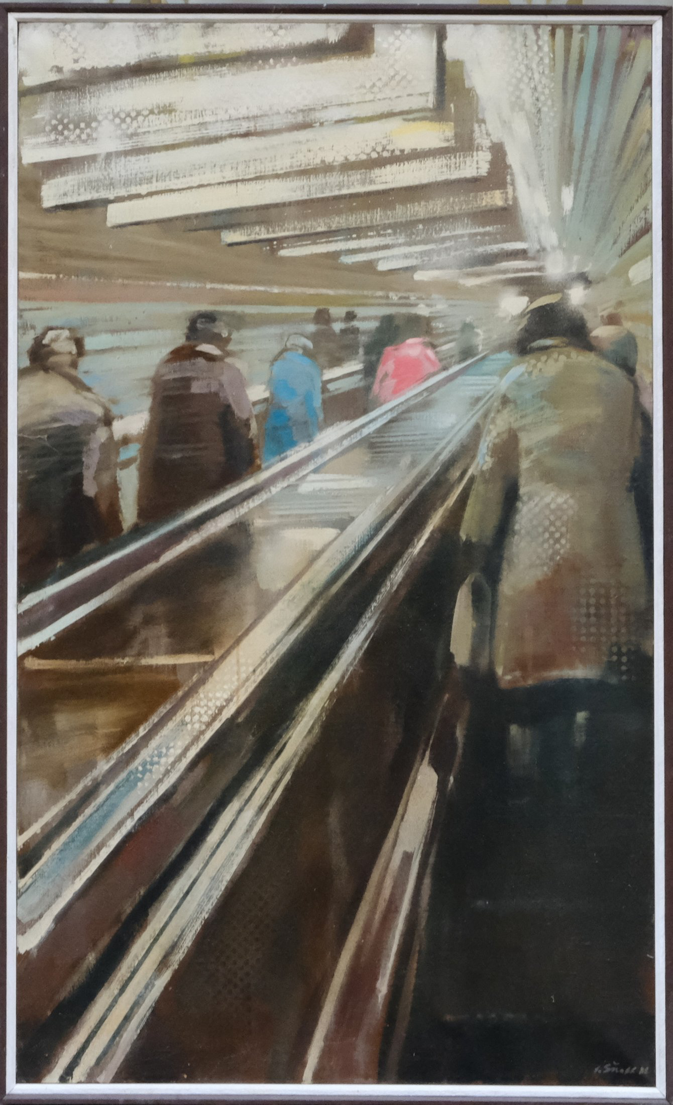 The Subway, oil on canvas
