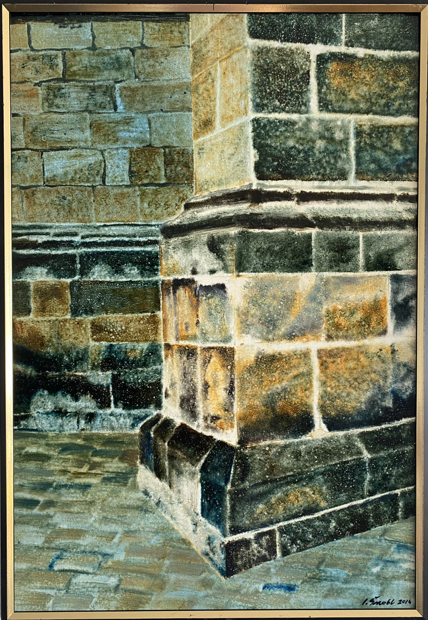 St. Vitus cathedral II., 2004, oil on hardboard, 48 × 70 cm