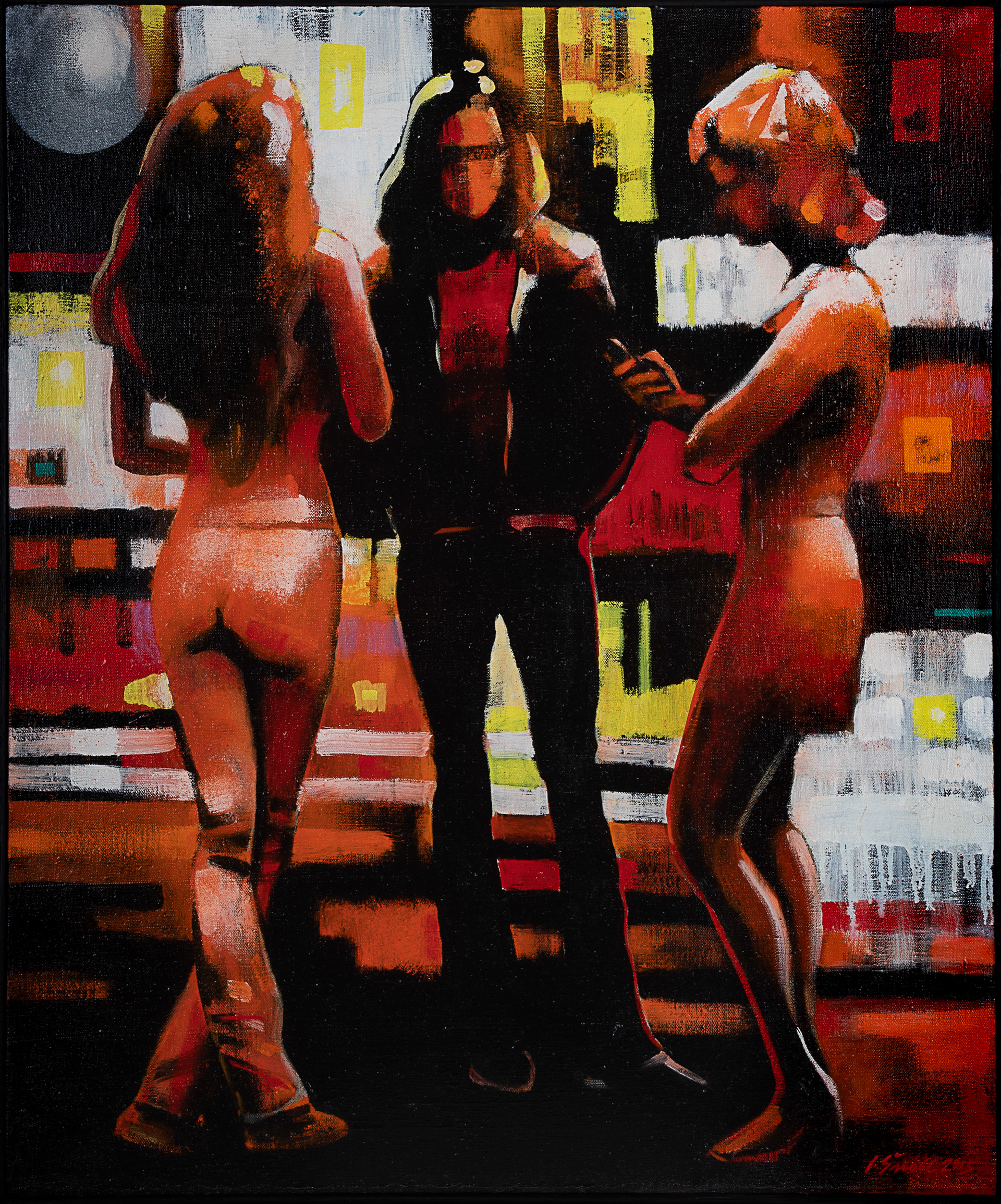 On Wenceslas Sqare, 2005, oil on canvas, 65 × 80 cm