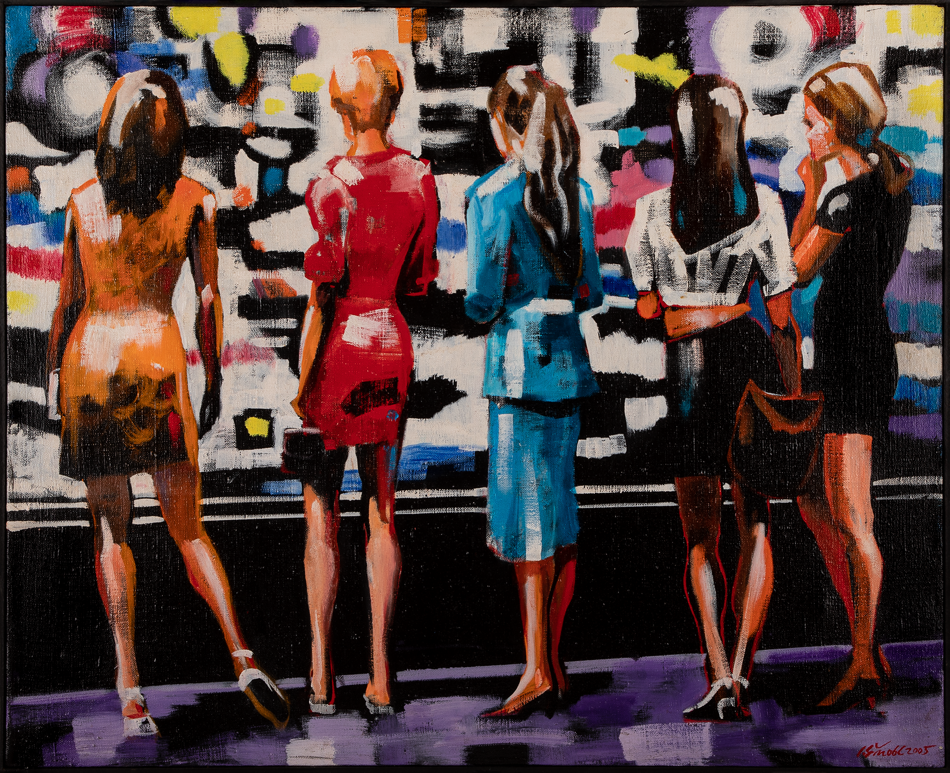 In Pariska Street, 2005, oil on canvas, 65 × 80 cm