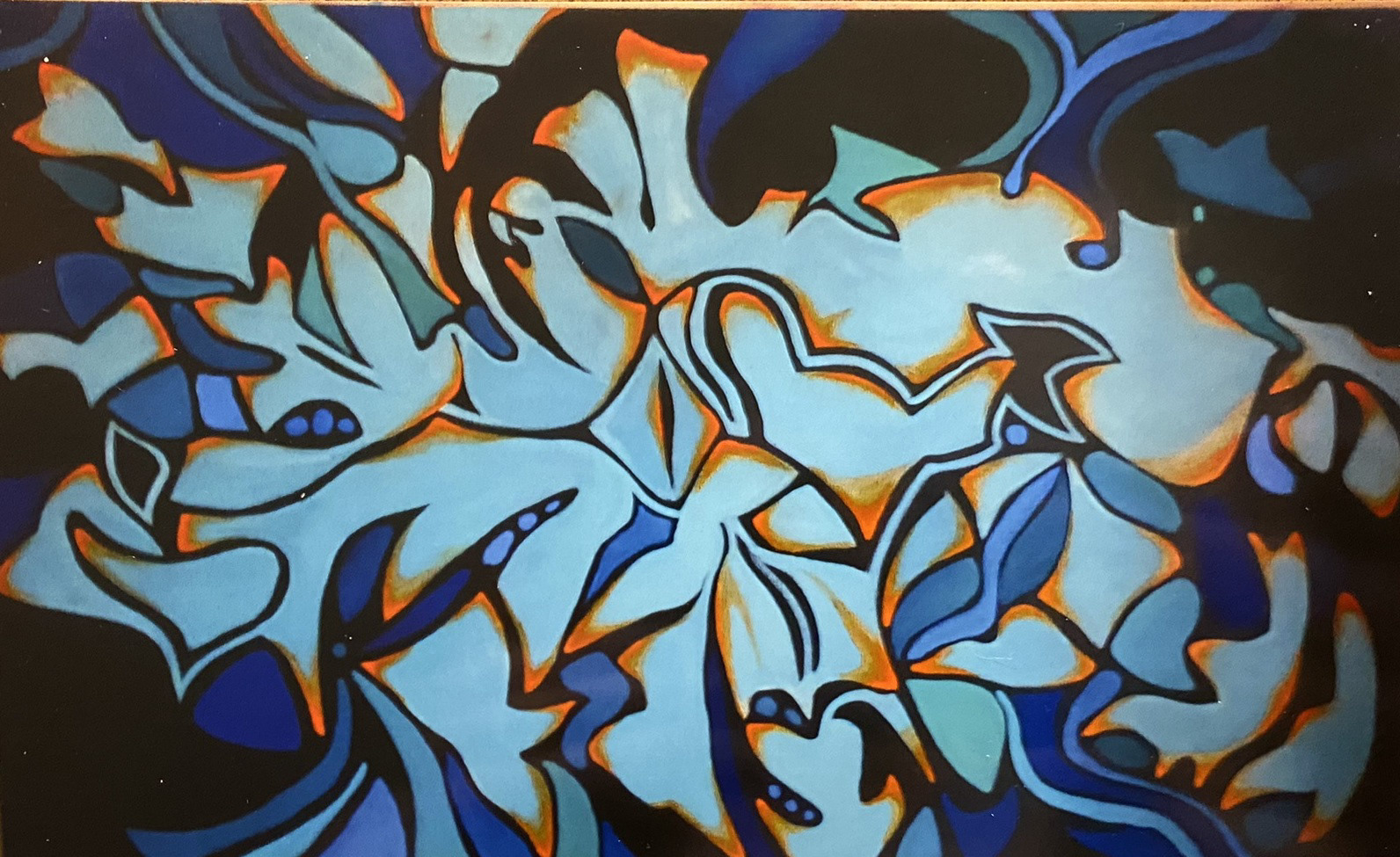 Winter Abstraction, oil on canvas, 2020, 110 × 180 cm