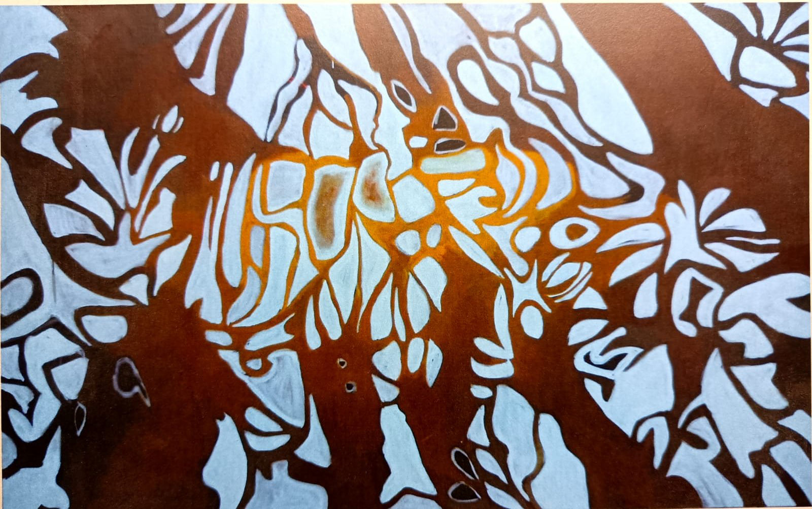 Winter Abstraction, oil on canvas, 2020, 110 × 180 cm