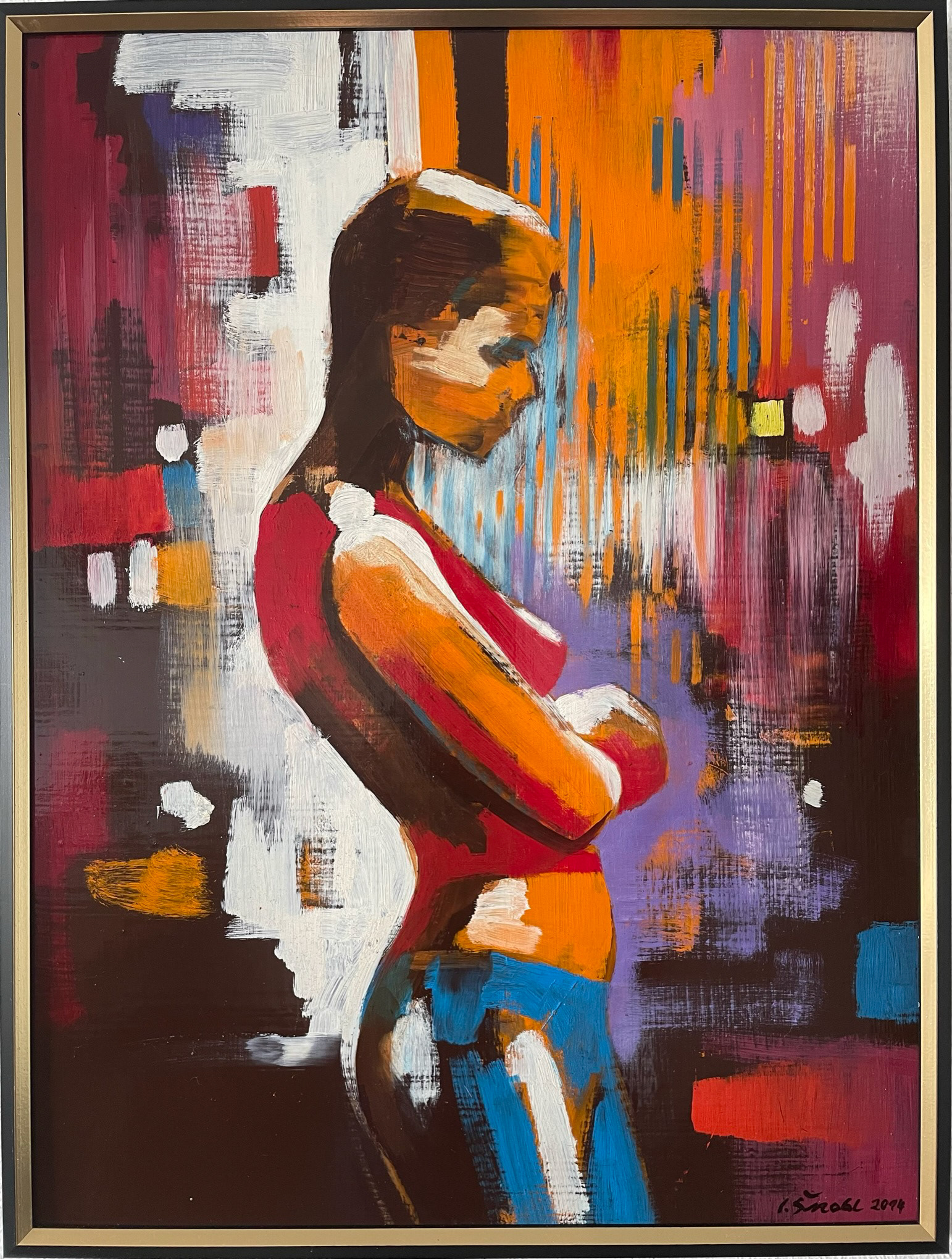 no title, 2014, oil on canvas, 45 × 60 cm