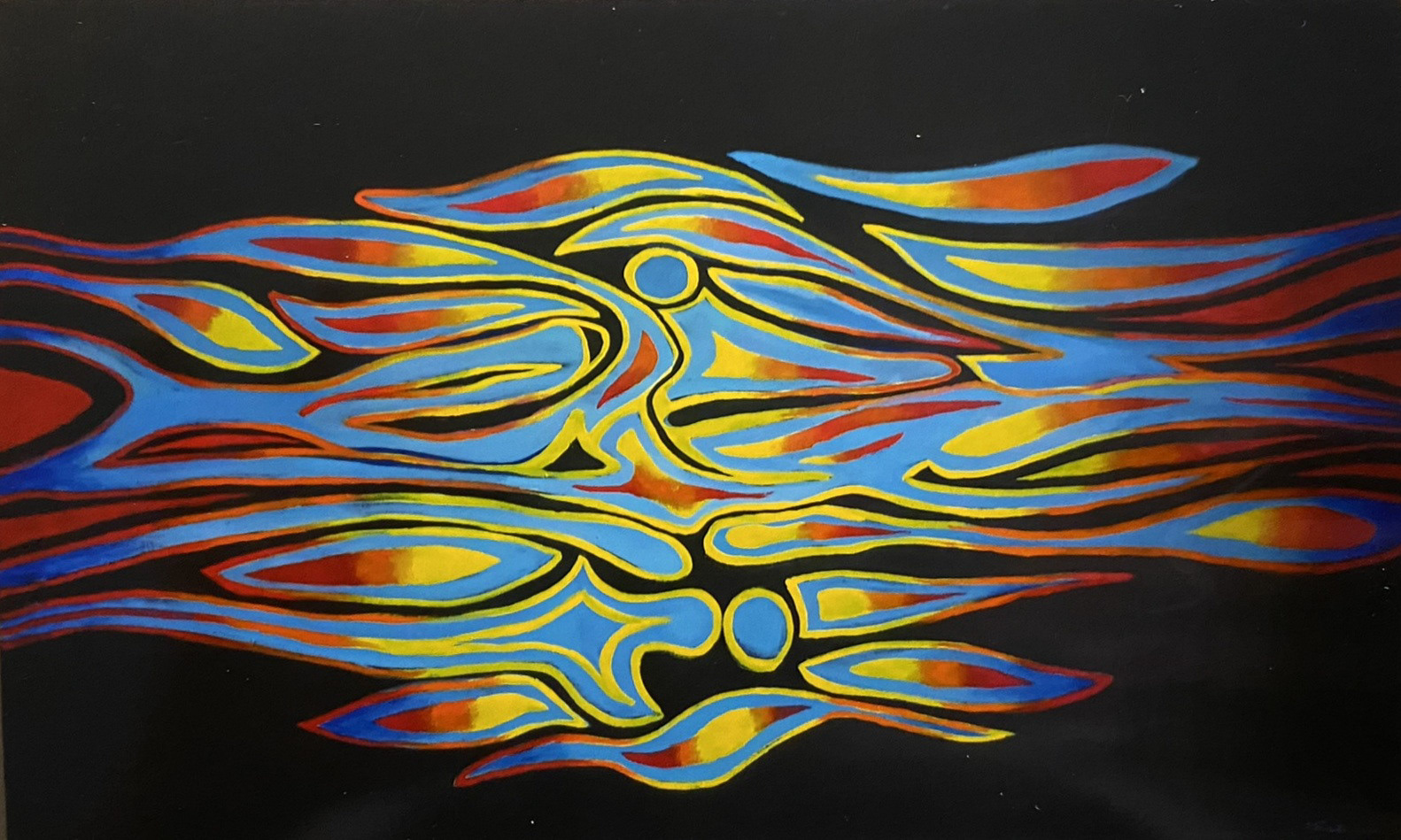 Winter Abstraction, oil on canvas, 2020, 110 × 180 cm