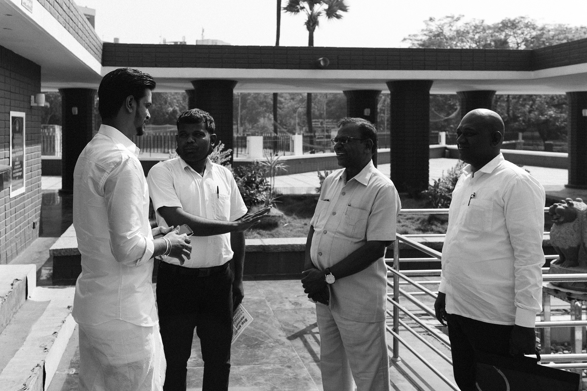 With the conductor of the wedding