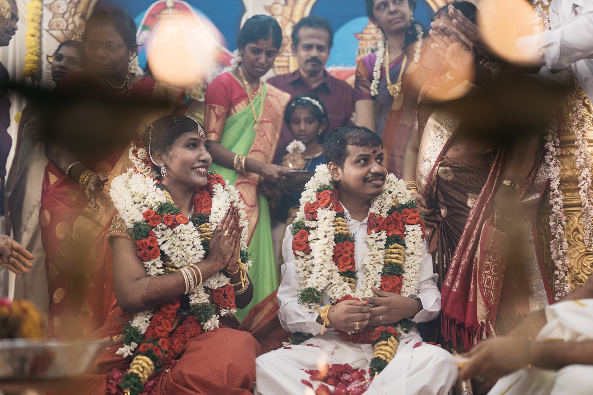 She was happily greeting everyone