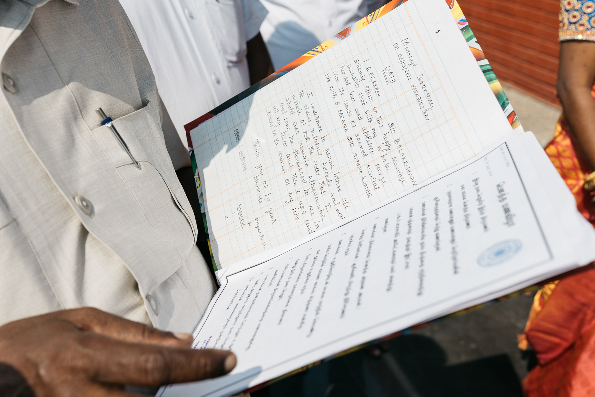 Declaration of wedding