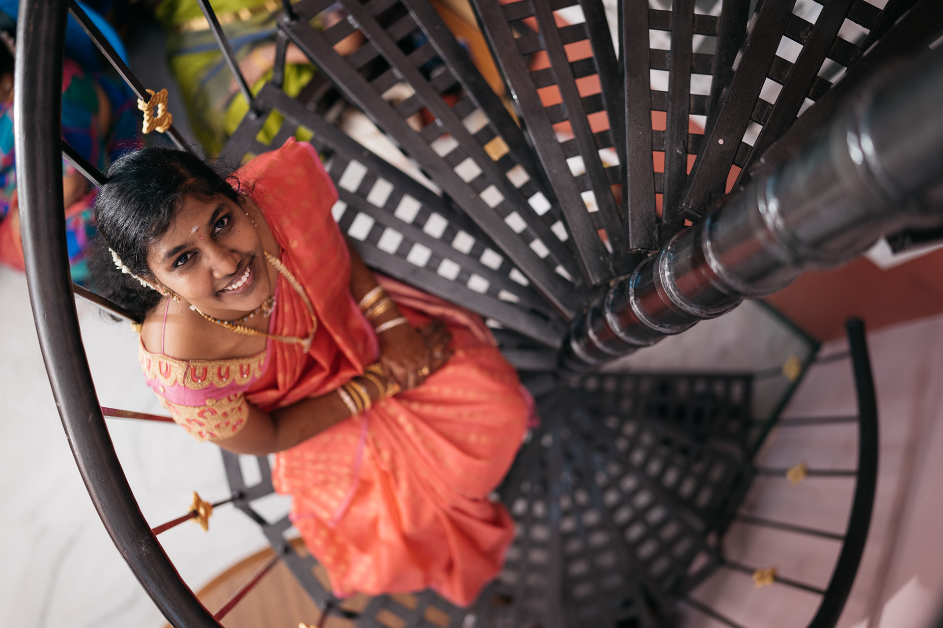 Bride and her super cool pose