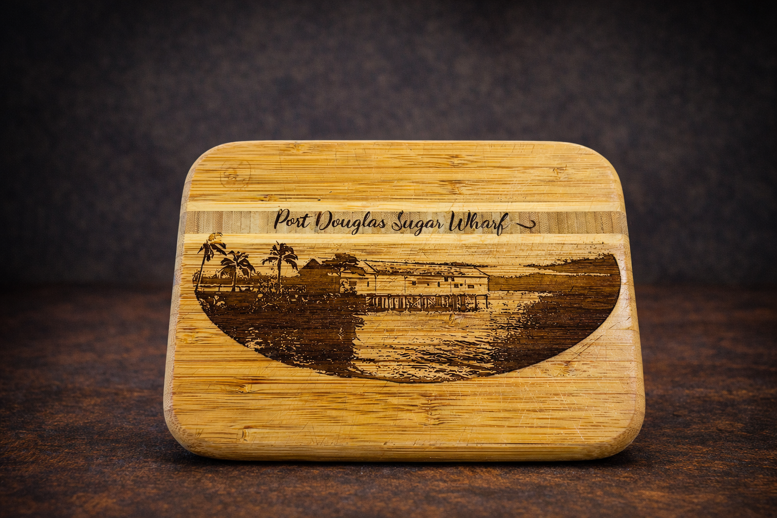 Port Douglas Sugar Wharf Engraved on Cutting Board