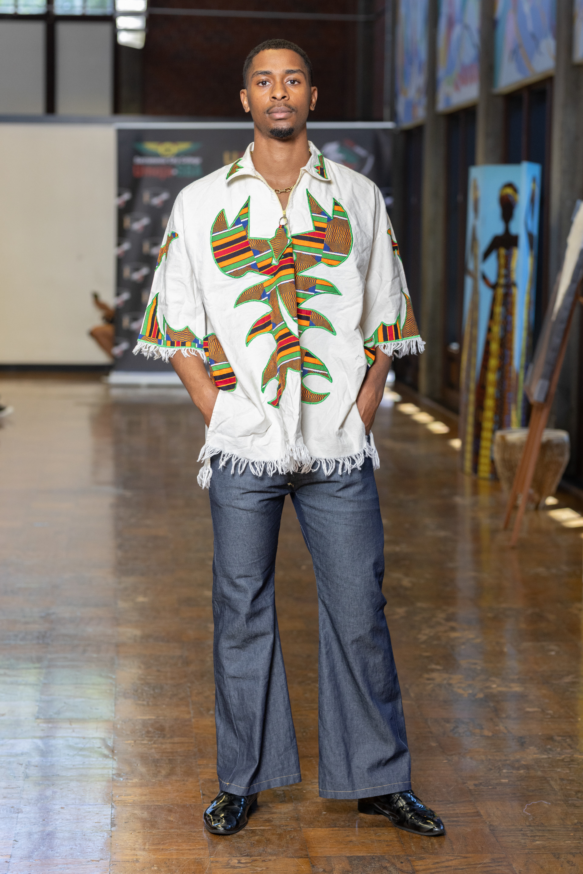 Problem: pants had no crotch space. Solution: Added gusset to crotch for mobility.