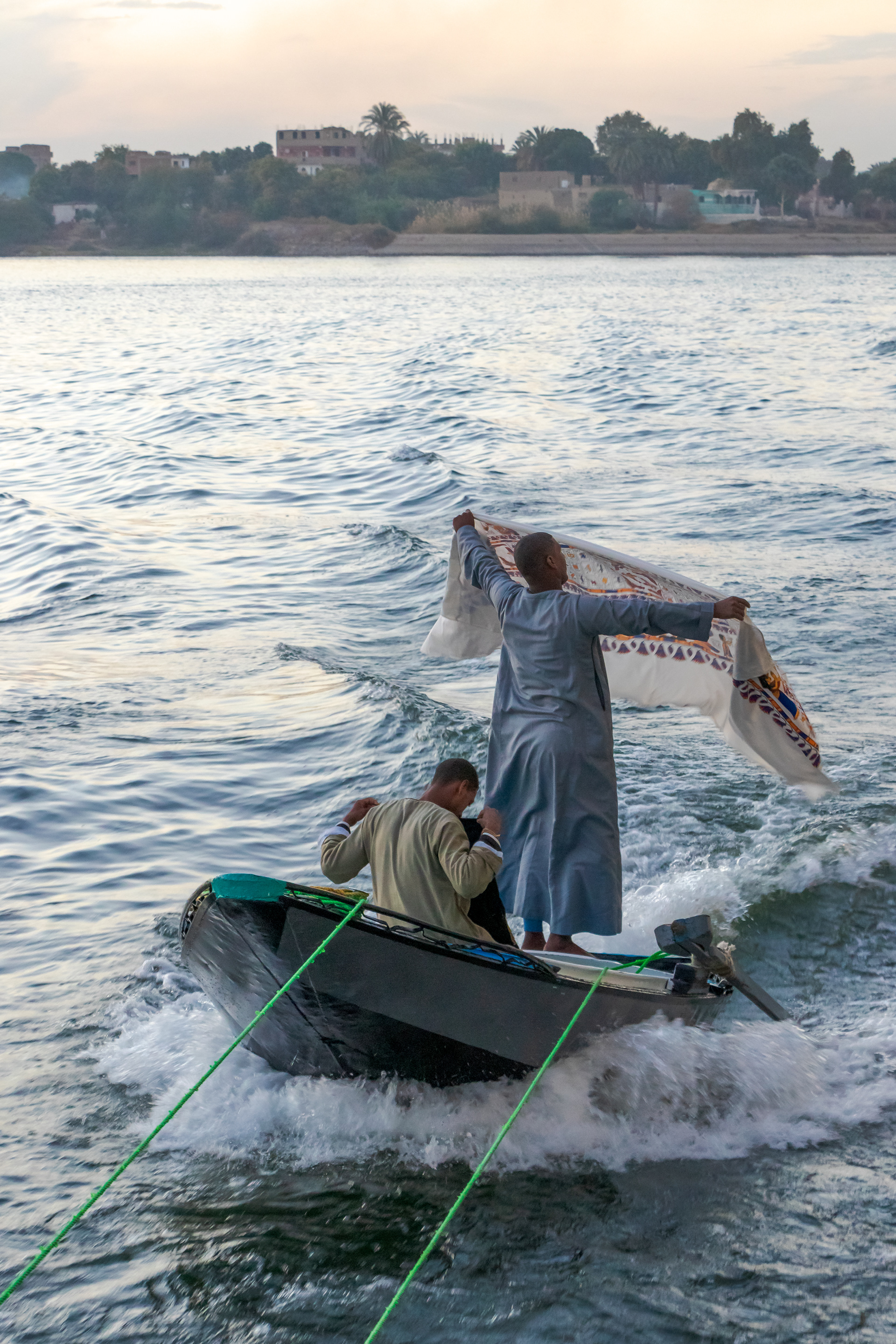 Sellers in a boat on the Nile River
