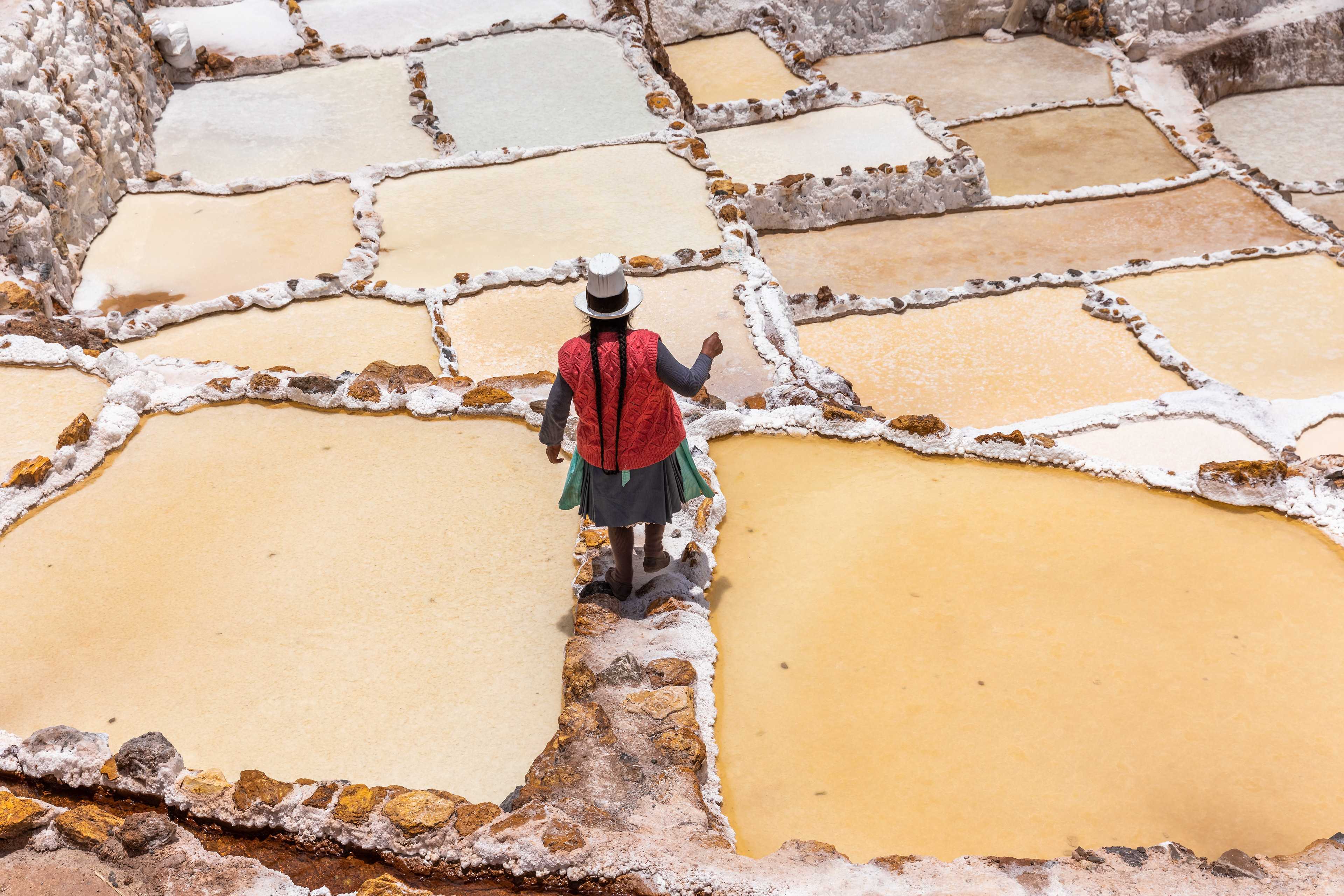 Woman at Las Salineras de Maras