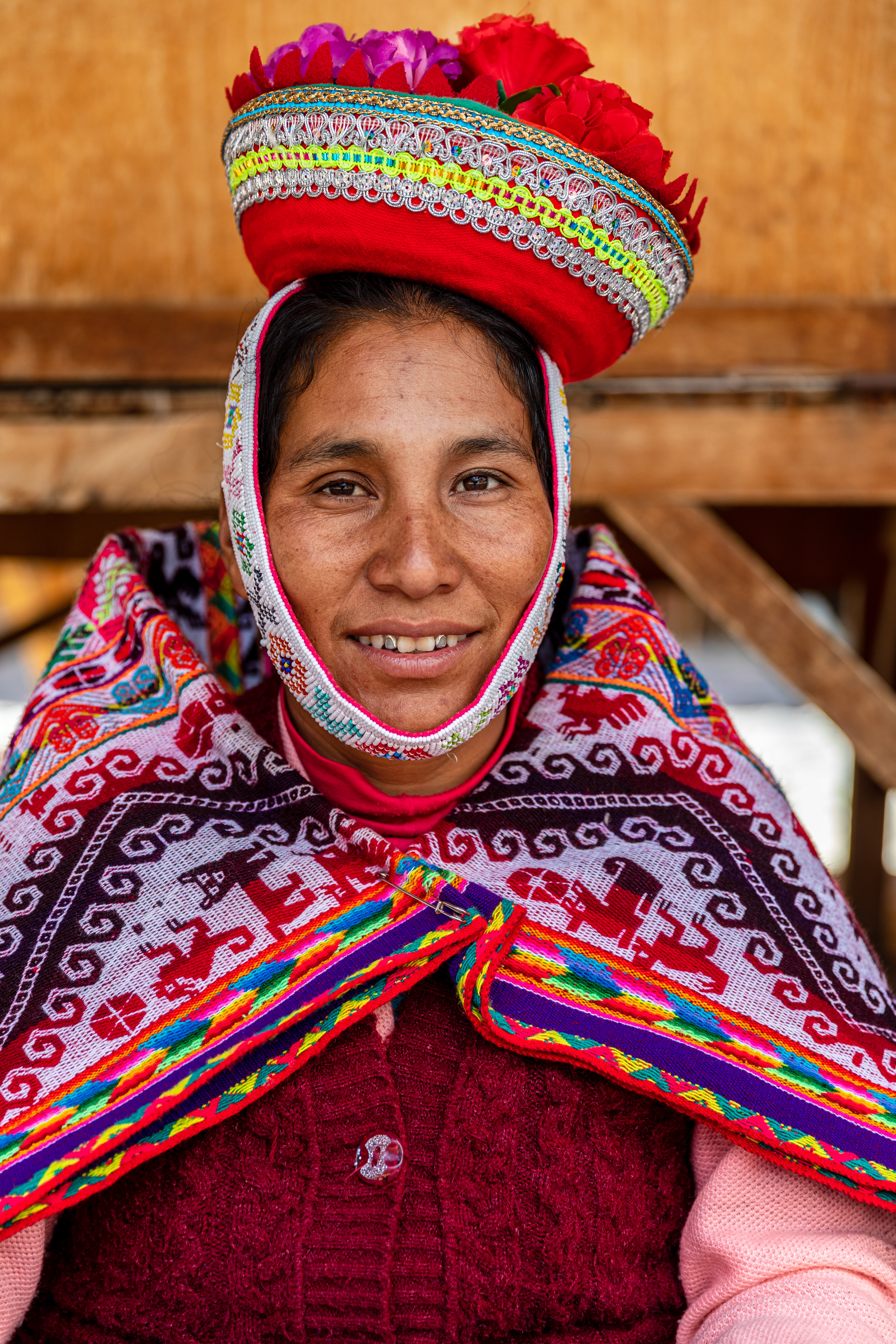 Portrait of a woman in traditional costume