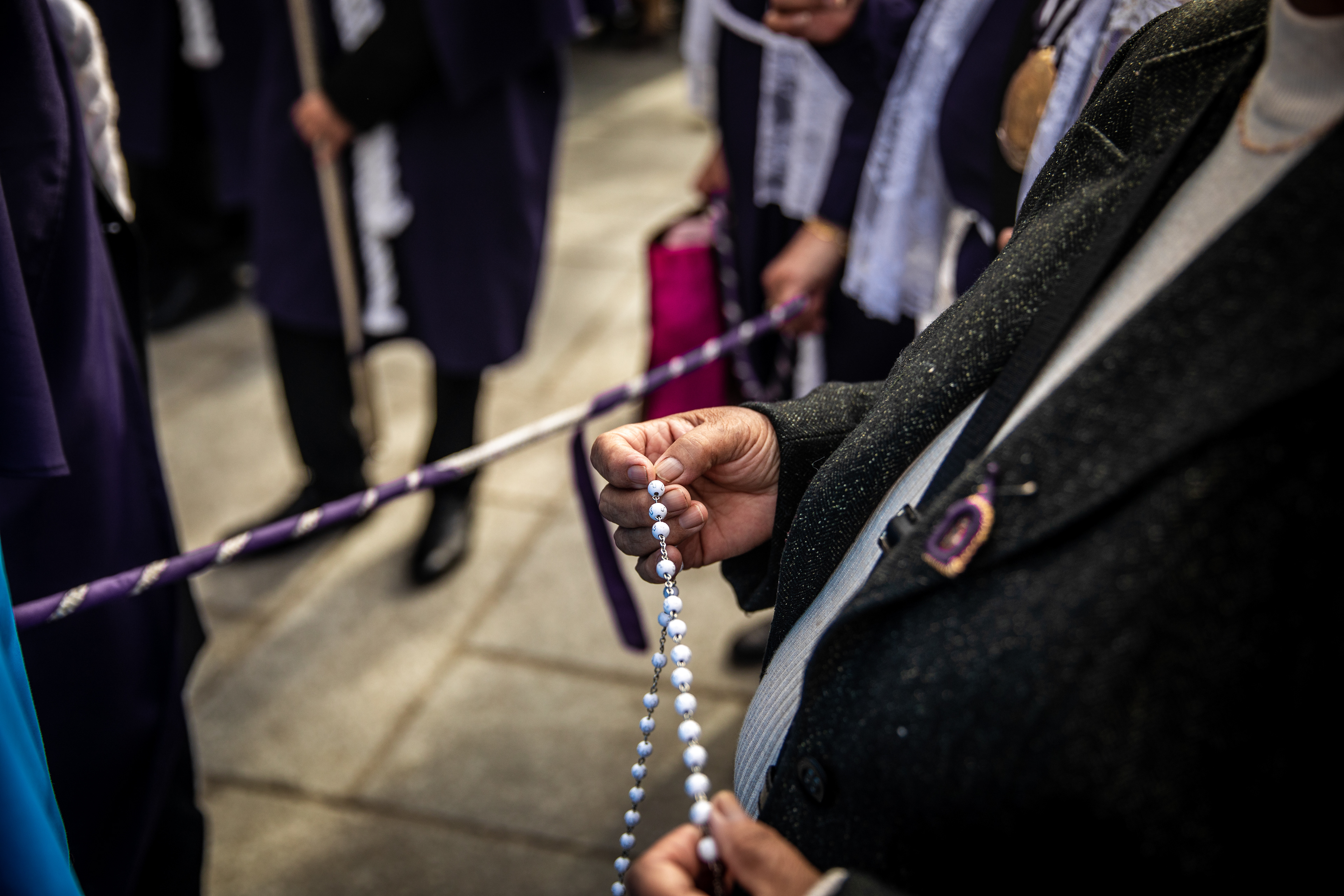 Devotion with a rosary
