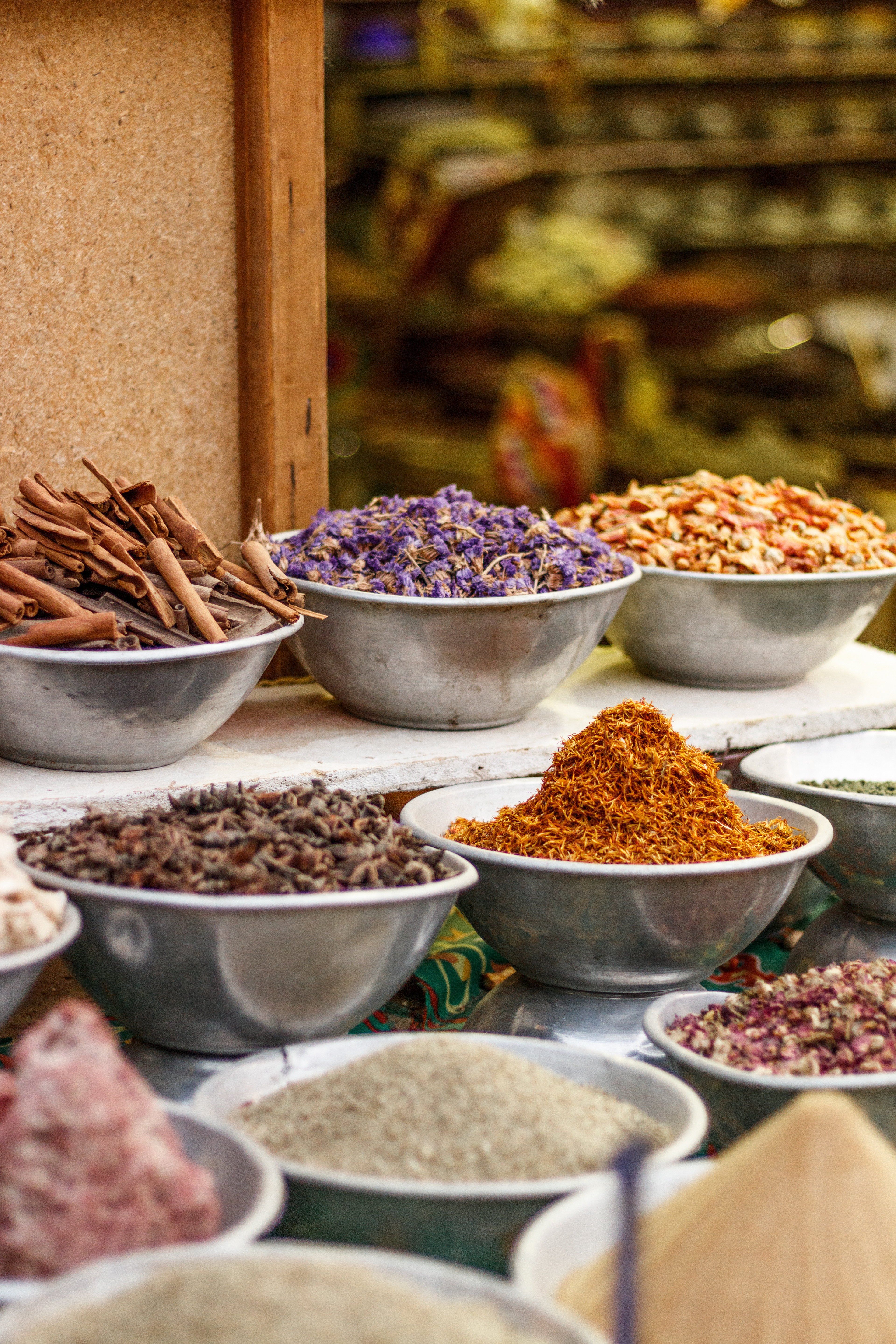 Traditional spices at the Egyptian Market