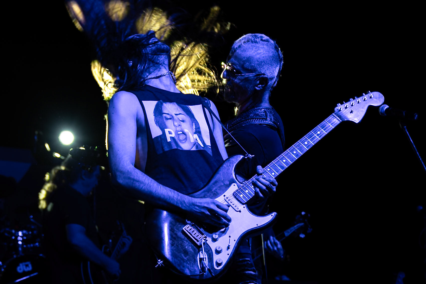 La band Bepi and the Prismas live in concerto.