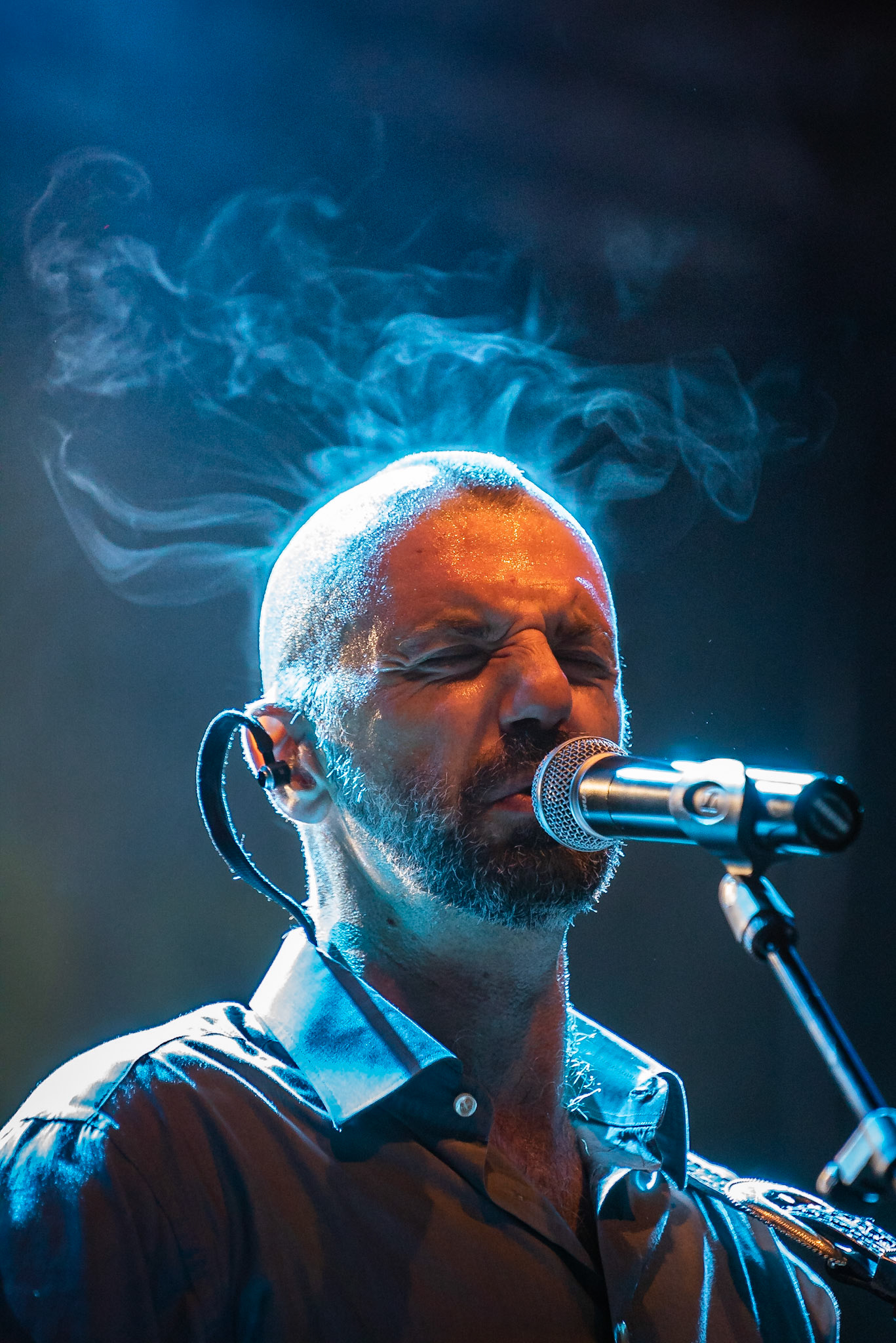 La band Bepi and the Prismas live in concerto.