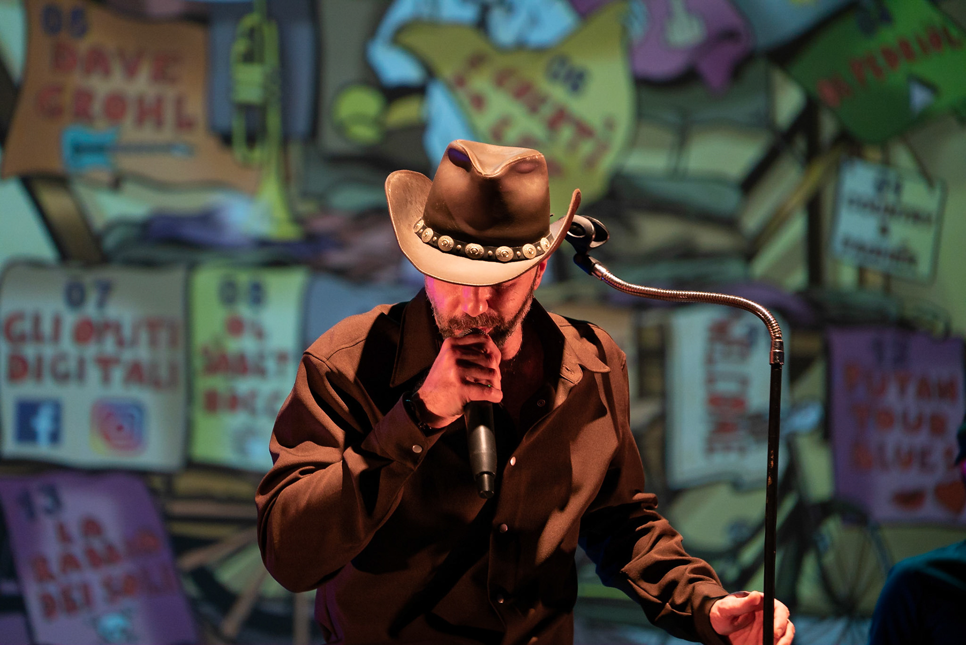 La band Bepi and the Prismas live in concerto.