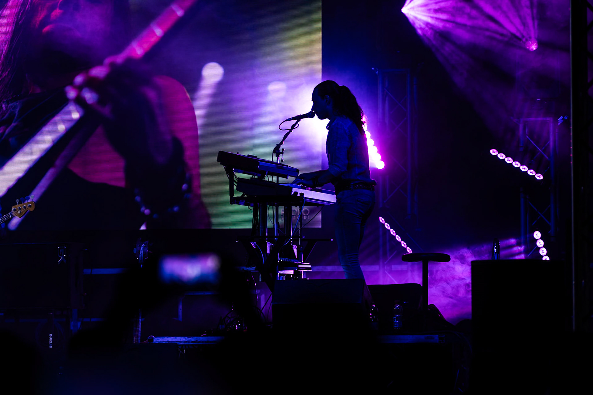 La band Bepi and the Prismas live in concerto.