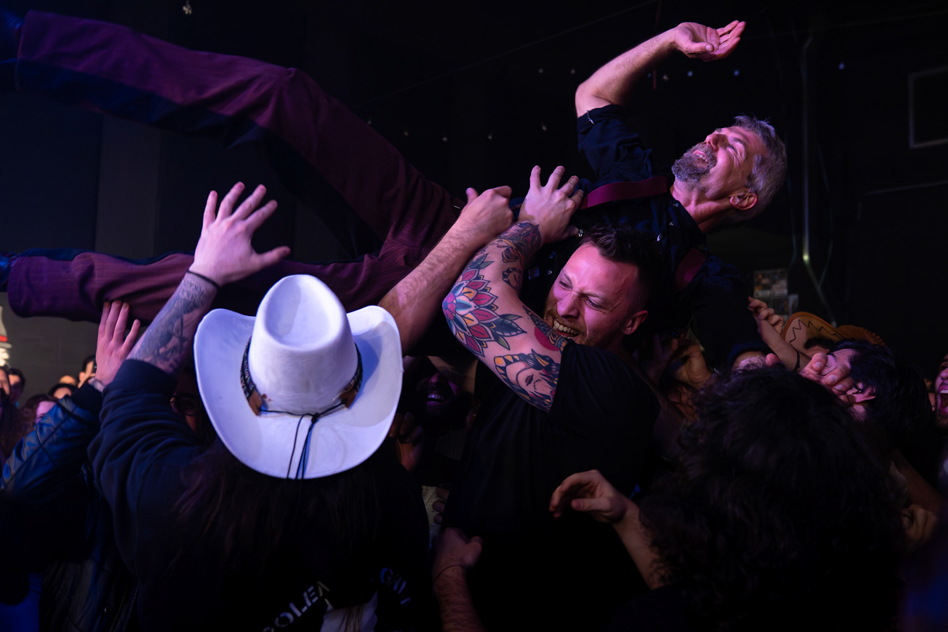 La band Bepi and the Prismas live in concerto.