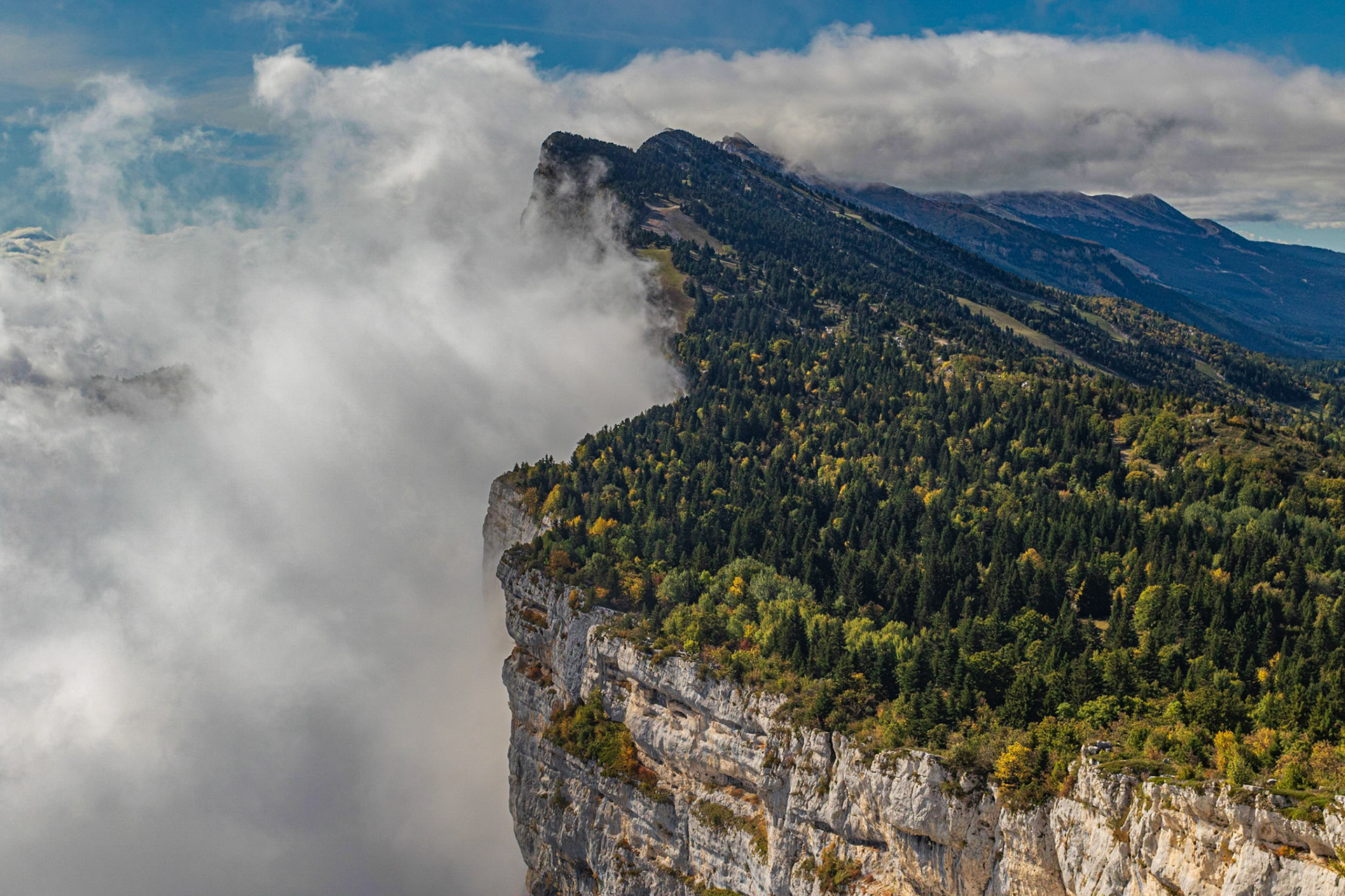 Sur la crête du Vercors