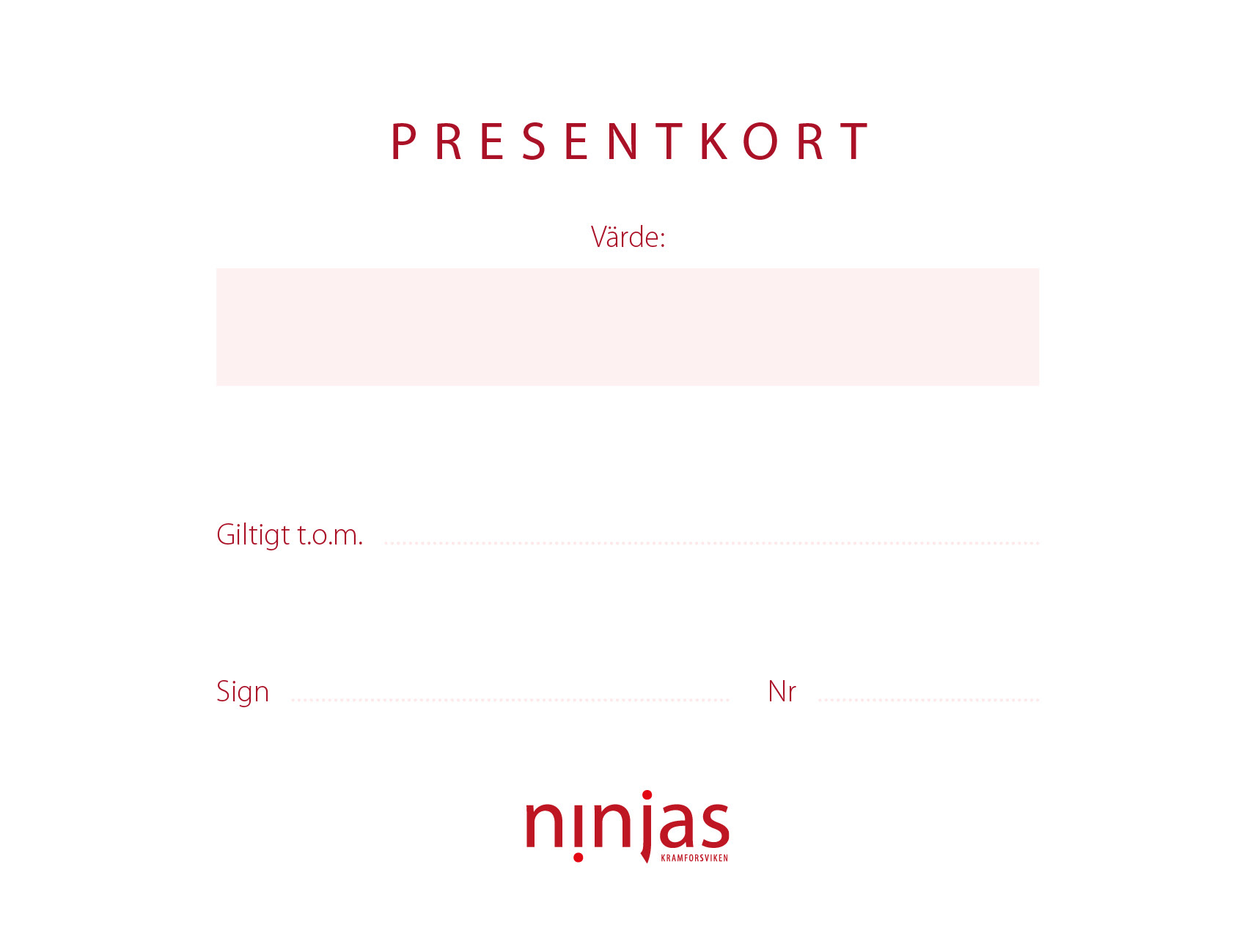 Presentkort