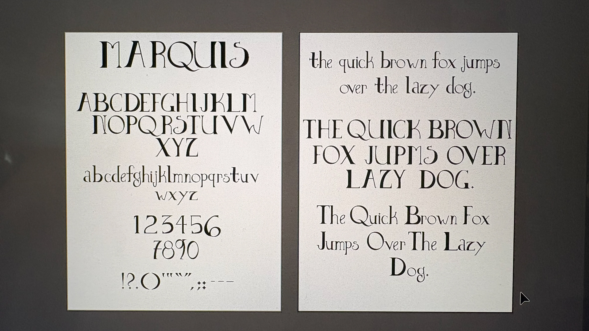 The Marquis Font