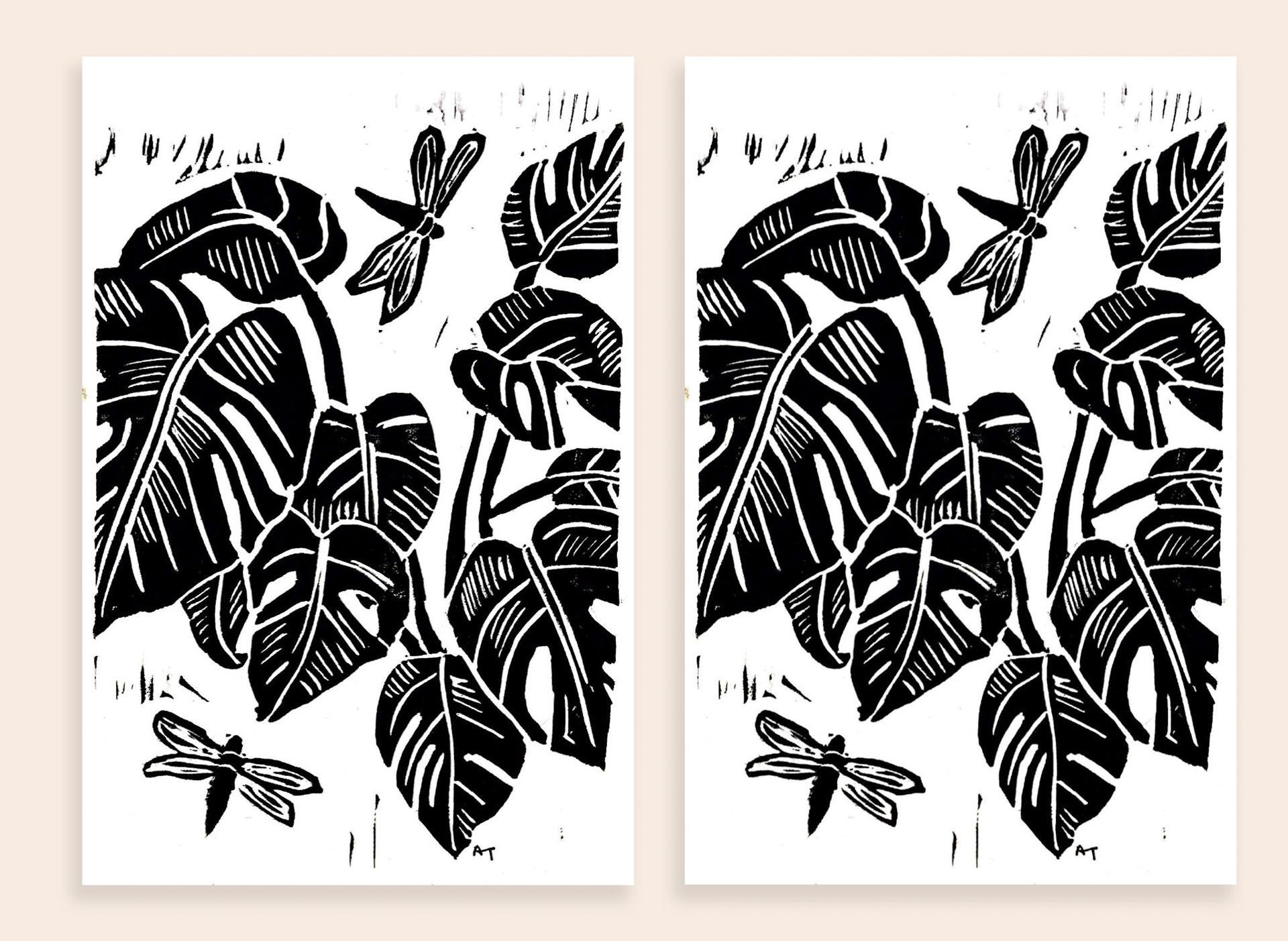 Monstera 5x7"