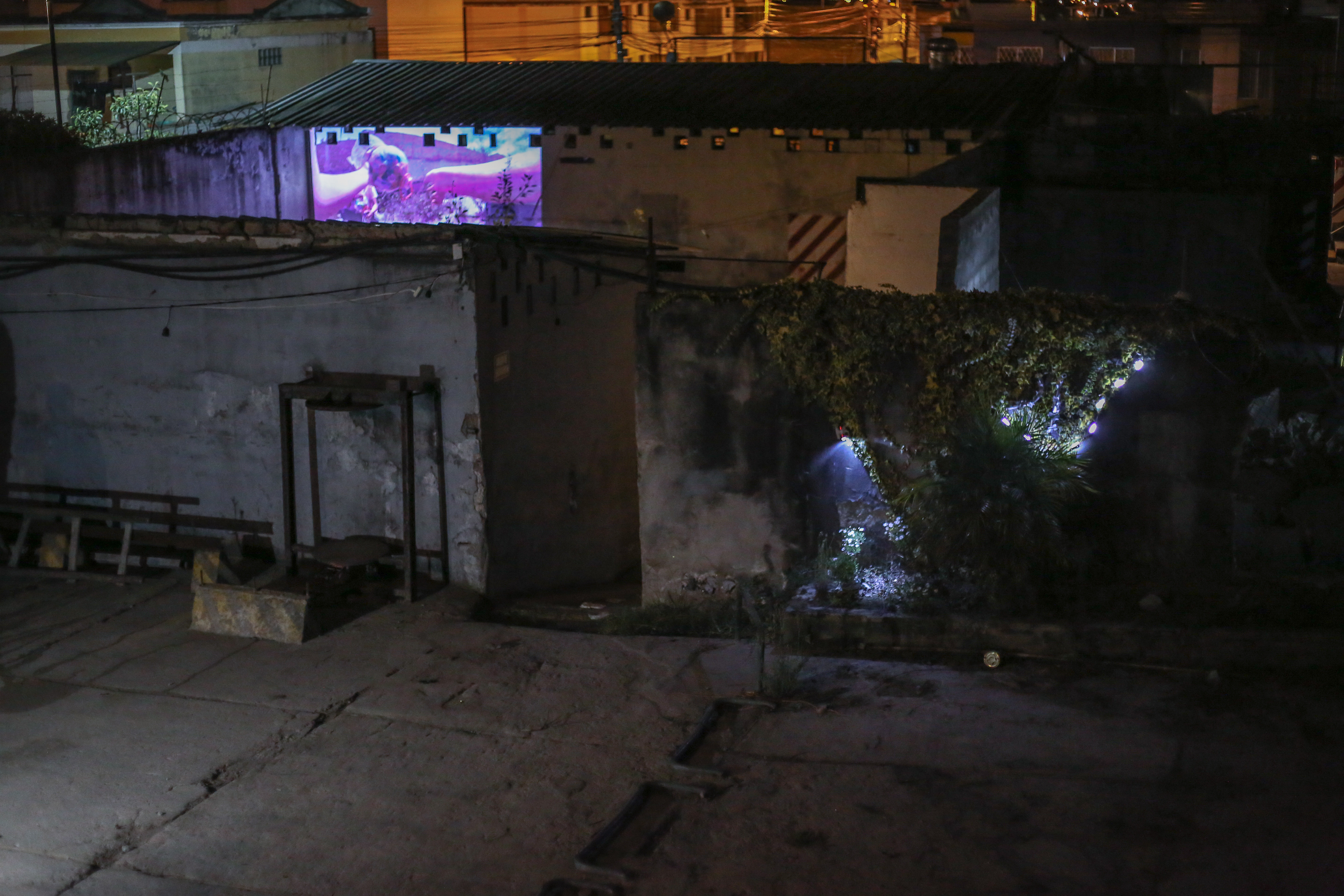 On display: Lo precario del juego, Romina Yela, 2019. Ósmosis - The Plant (La Planta) - collective site-specific context exhibition.