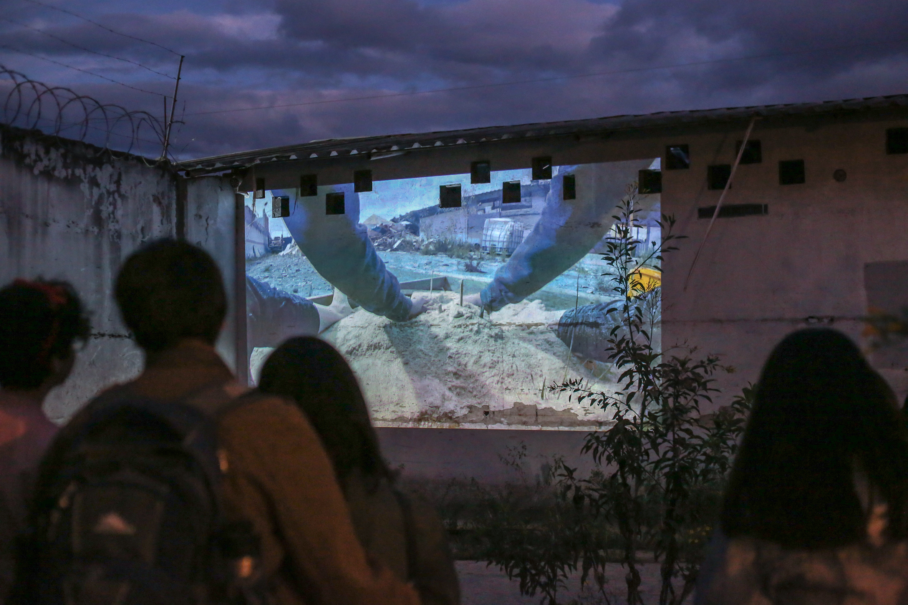 On display: Lo precario del juego, Romina Yela, 2019. Ósmosis - The Plant (La Planta) - collective site-specific context exhibition.