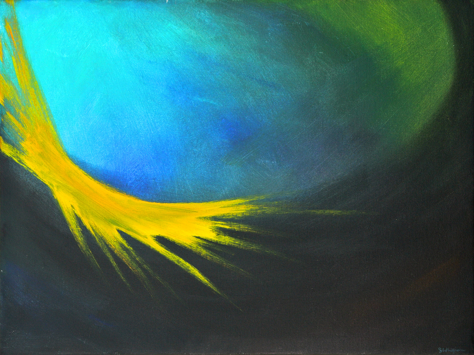 "Rush" 2016 18"x24" Acrylic on Canvas $295