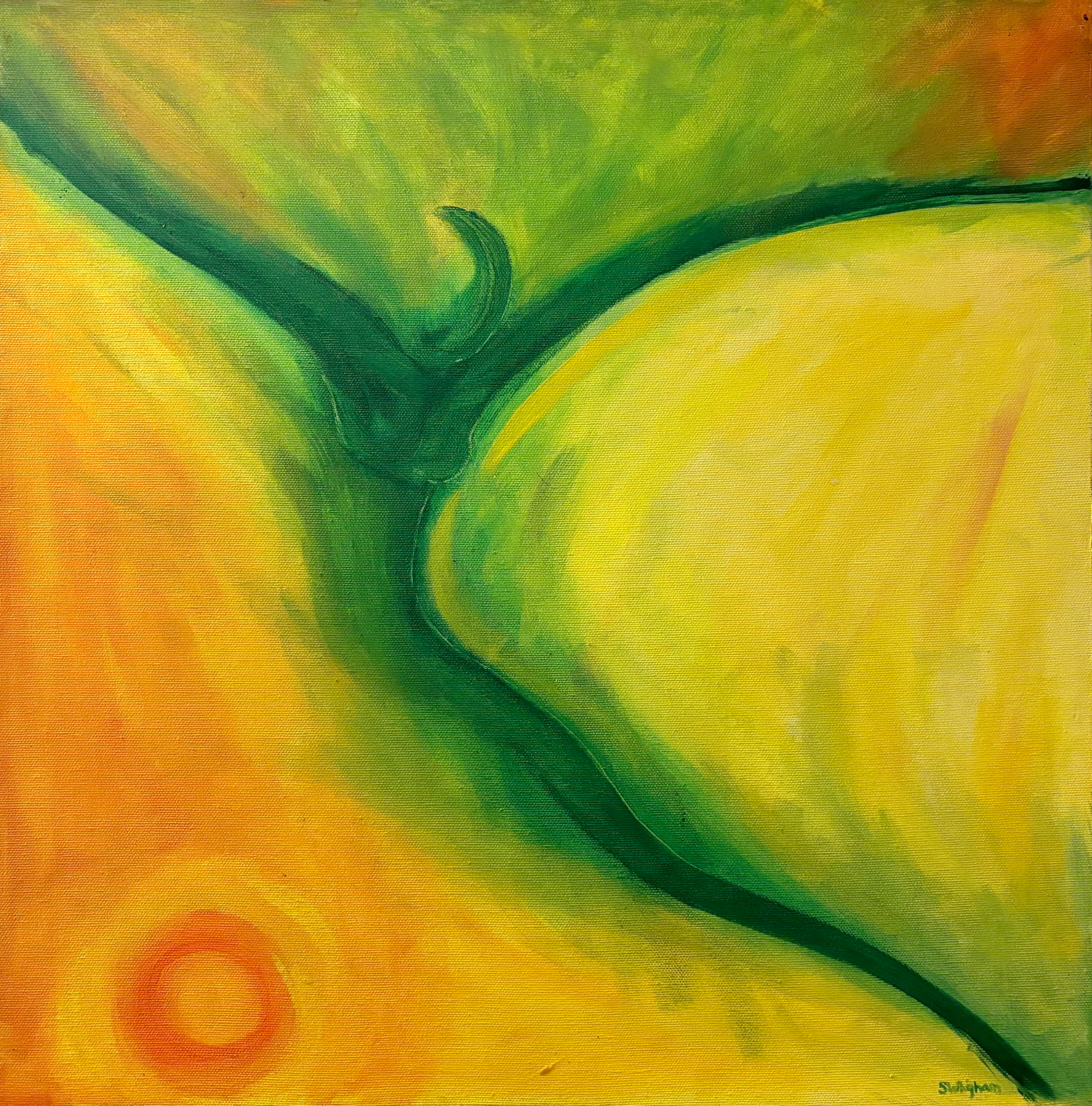 "Now" 2002 16"x16" Acrylic on canvas
